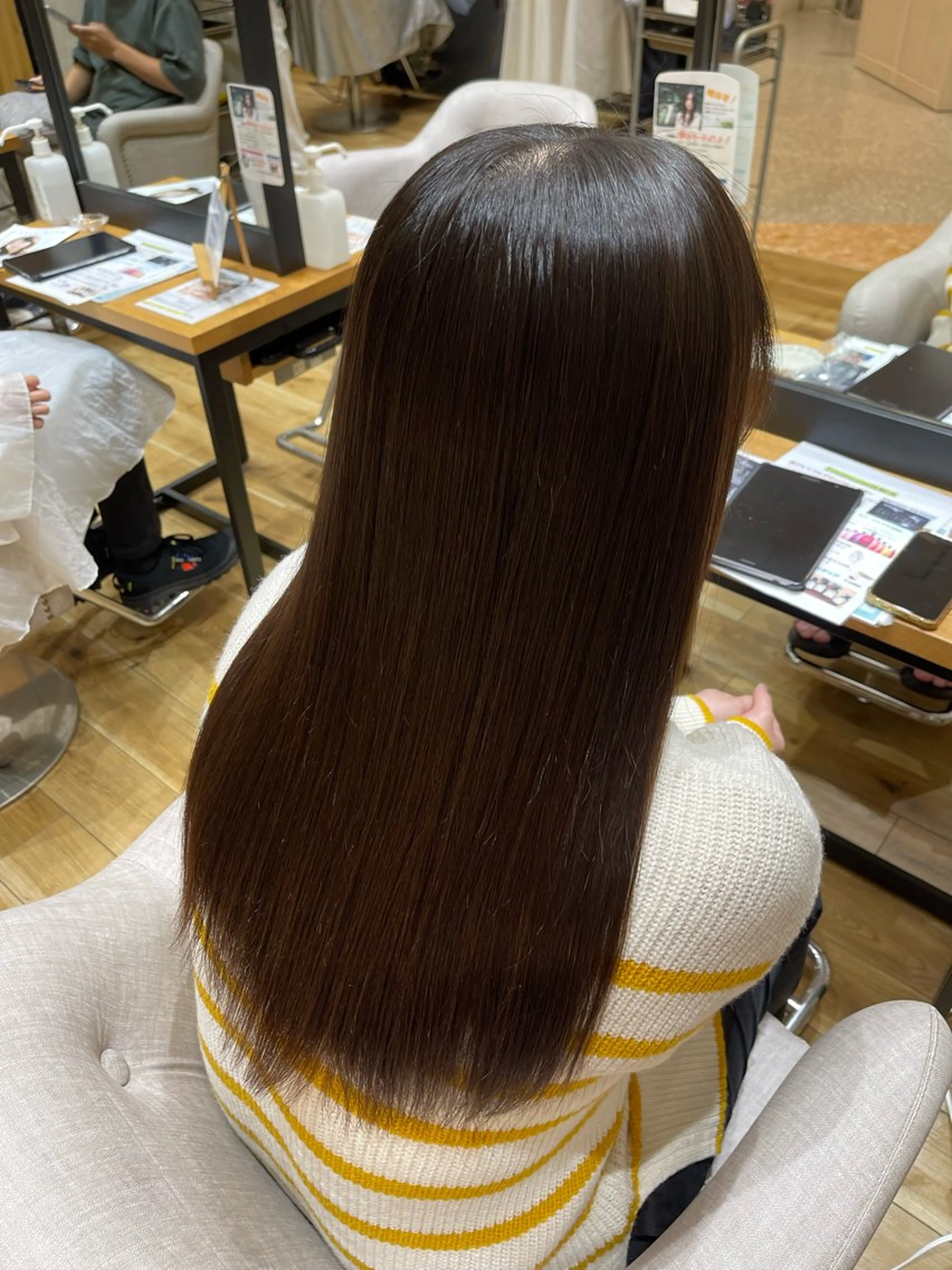 ロング カット 縮毛矯正 fizelleあべのルシアス所属・fizelle阿倍野 ゆーしんのヘアスタイル