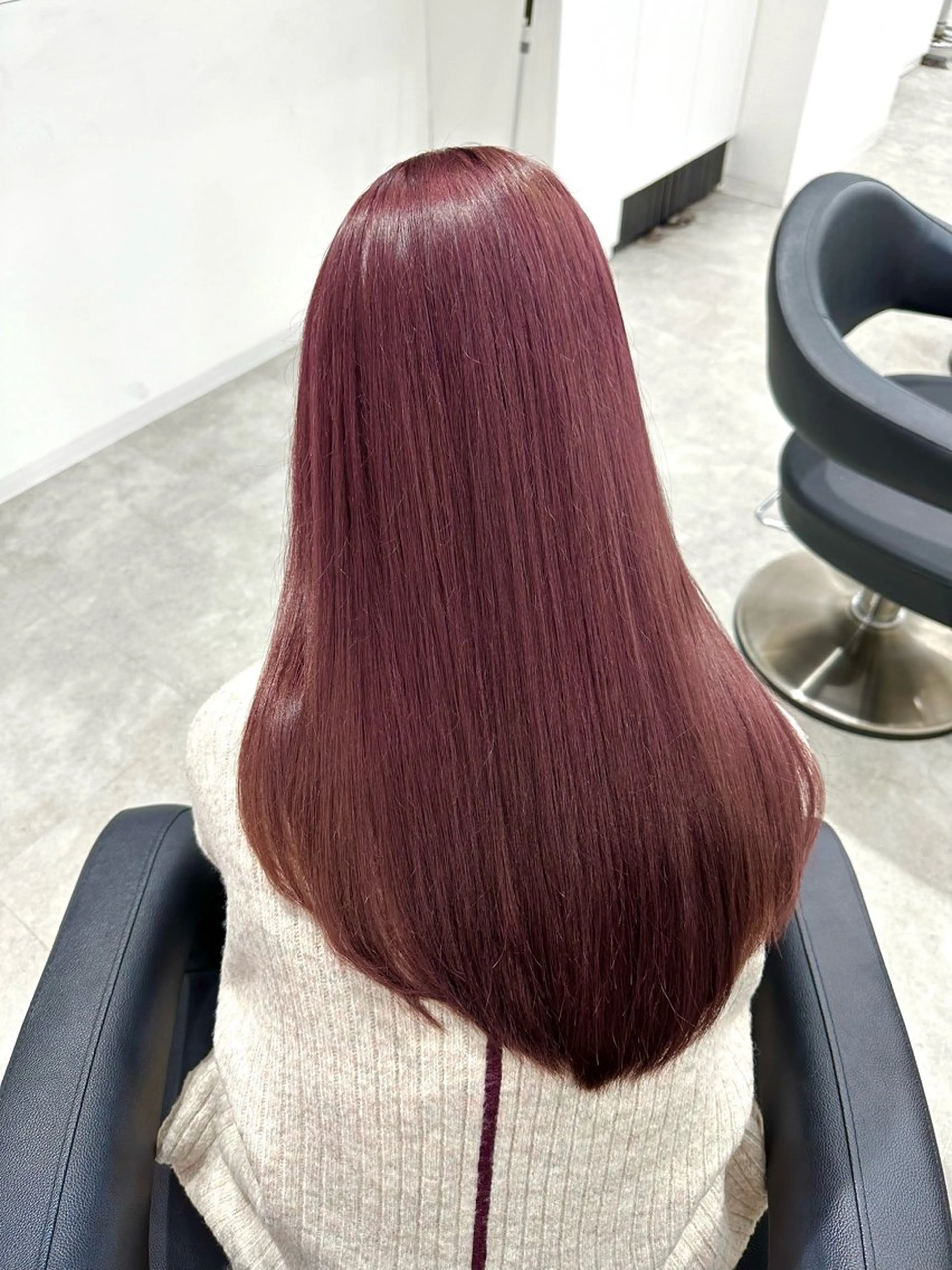 ロング カラー ヘアカラー トリートメント 🍒ワイン系 ウルフカット🍒拓未のヘアスタイル