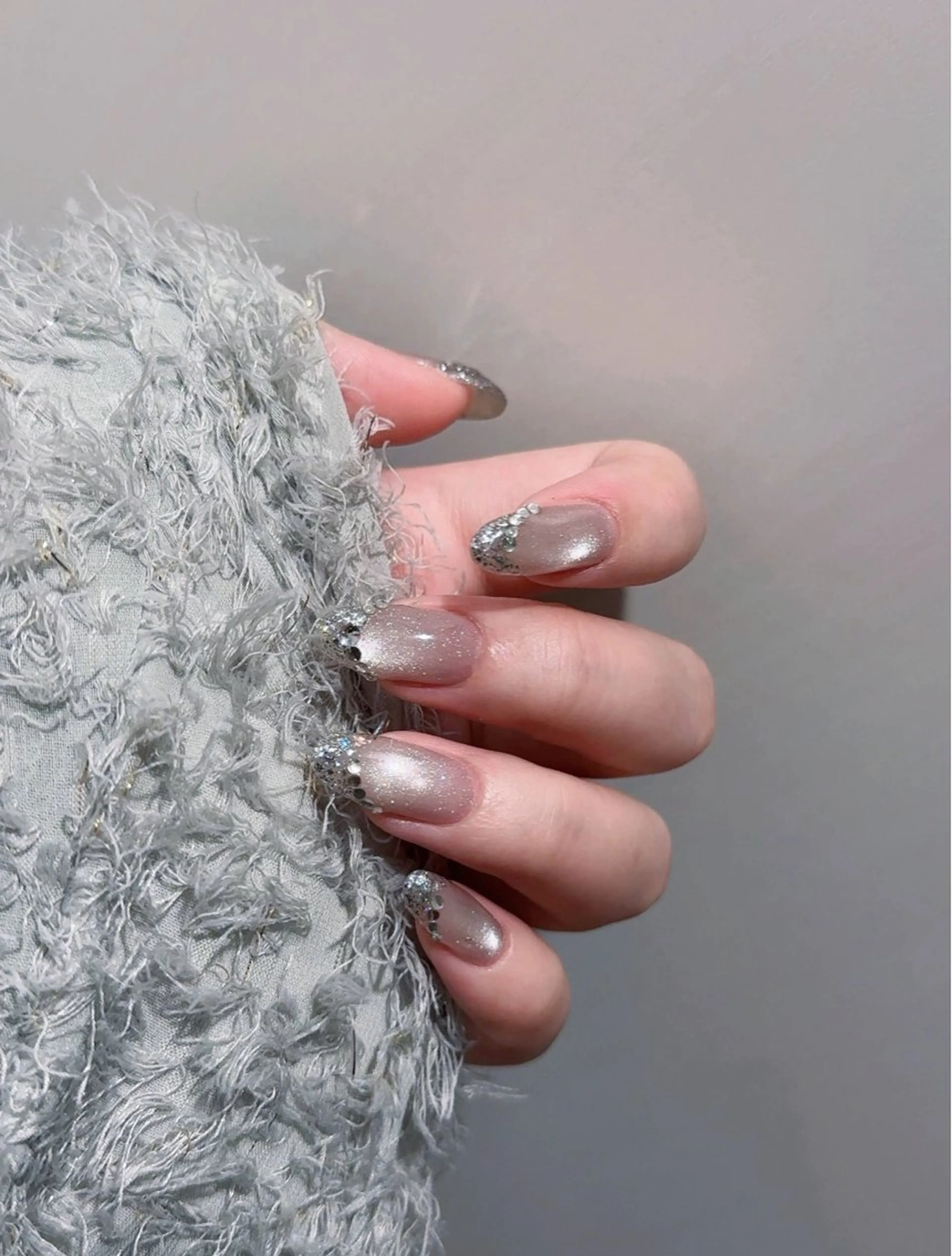 ネイル チークネイル 韓国ネイル マグネットネイル ミラーネイル ニュアンスネイル ハンドネイル H&B せつかのネイルデザイン