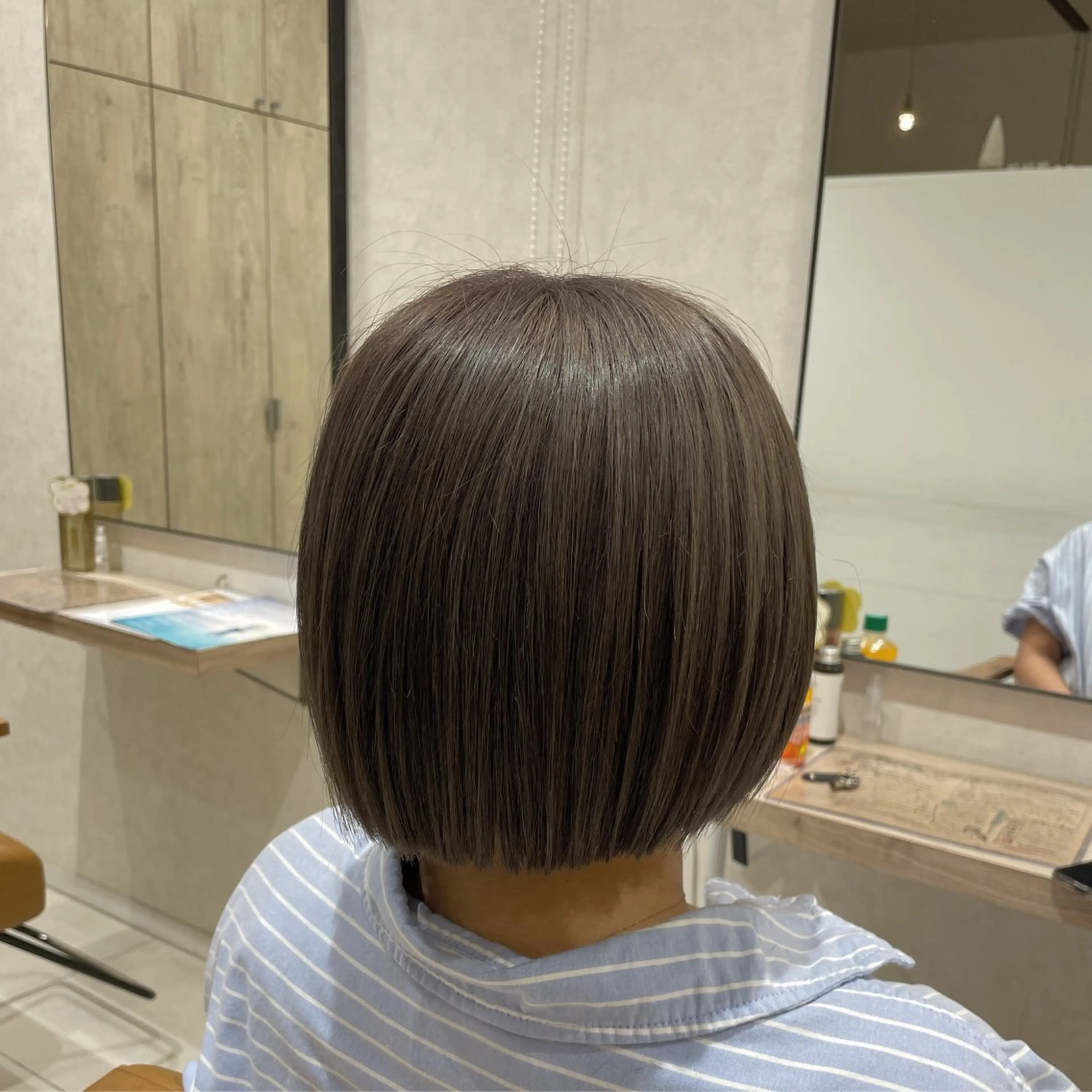 ショート カラー ボブ 海老名で韓国風 HANA🌷のヘアスタイル
