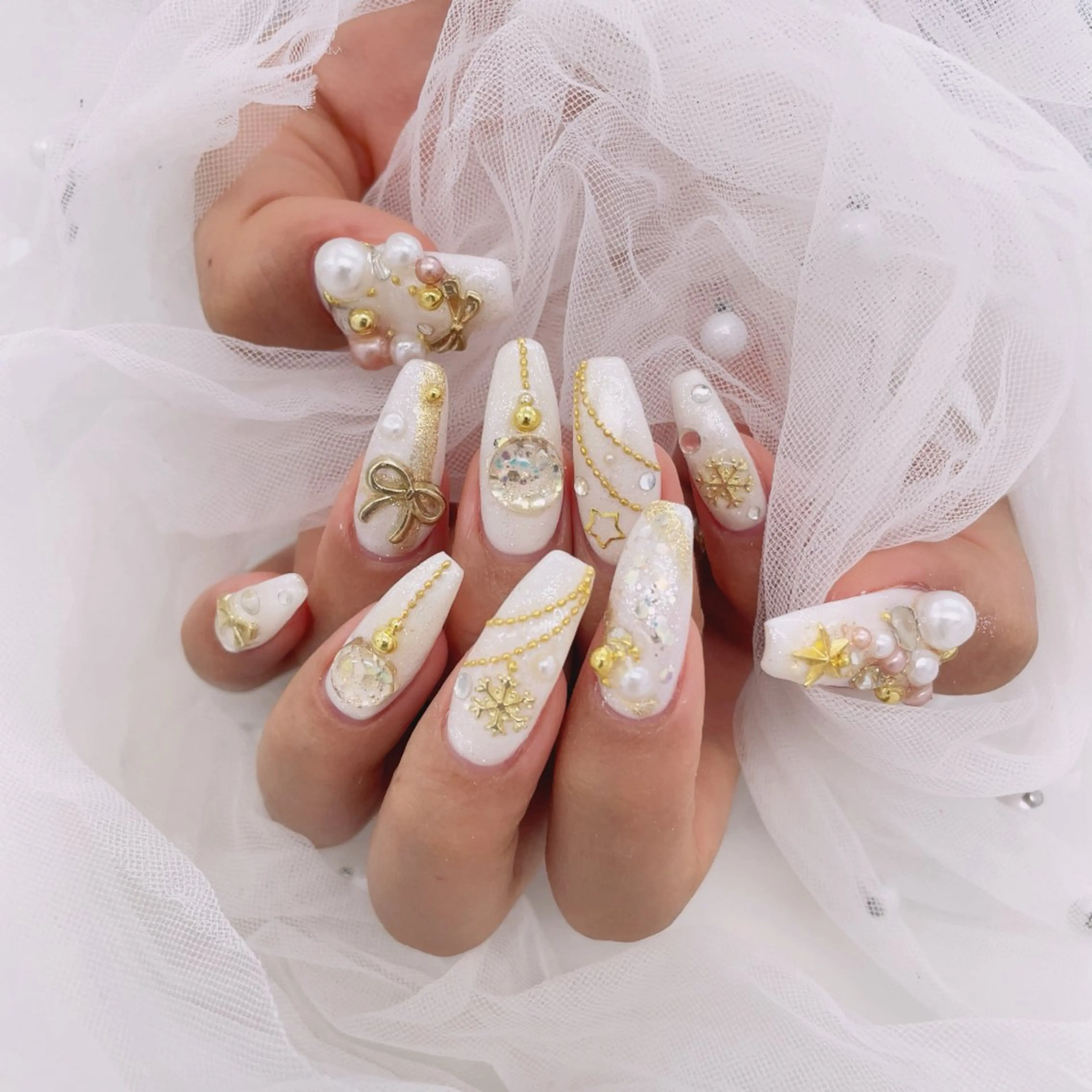 ロング ハンドネイル cho nailのネイルデザイン
