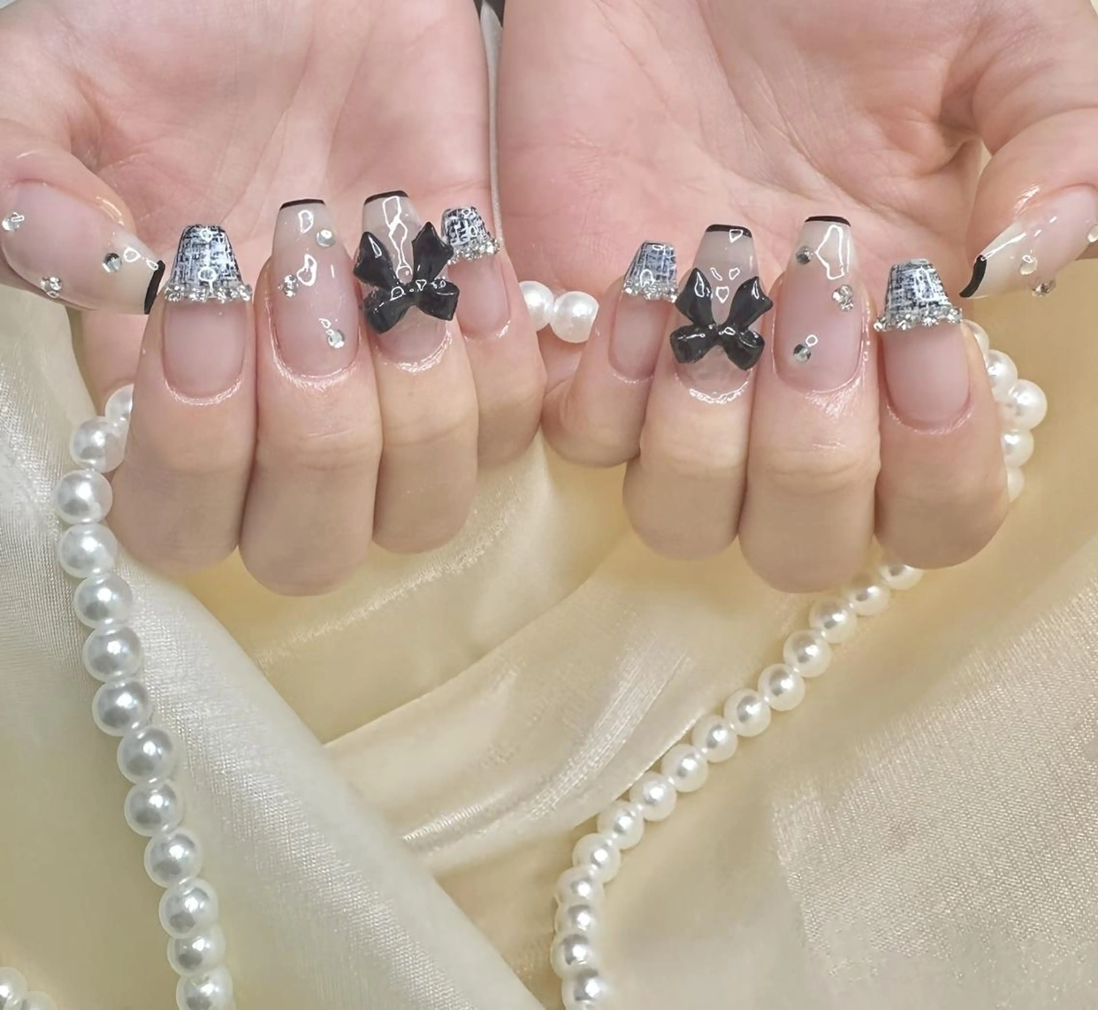 ネイル ハンドネイル 🎀Lychee ワンホンネイル✨のネイルデザイン