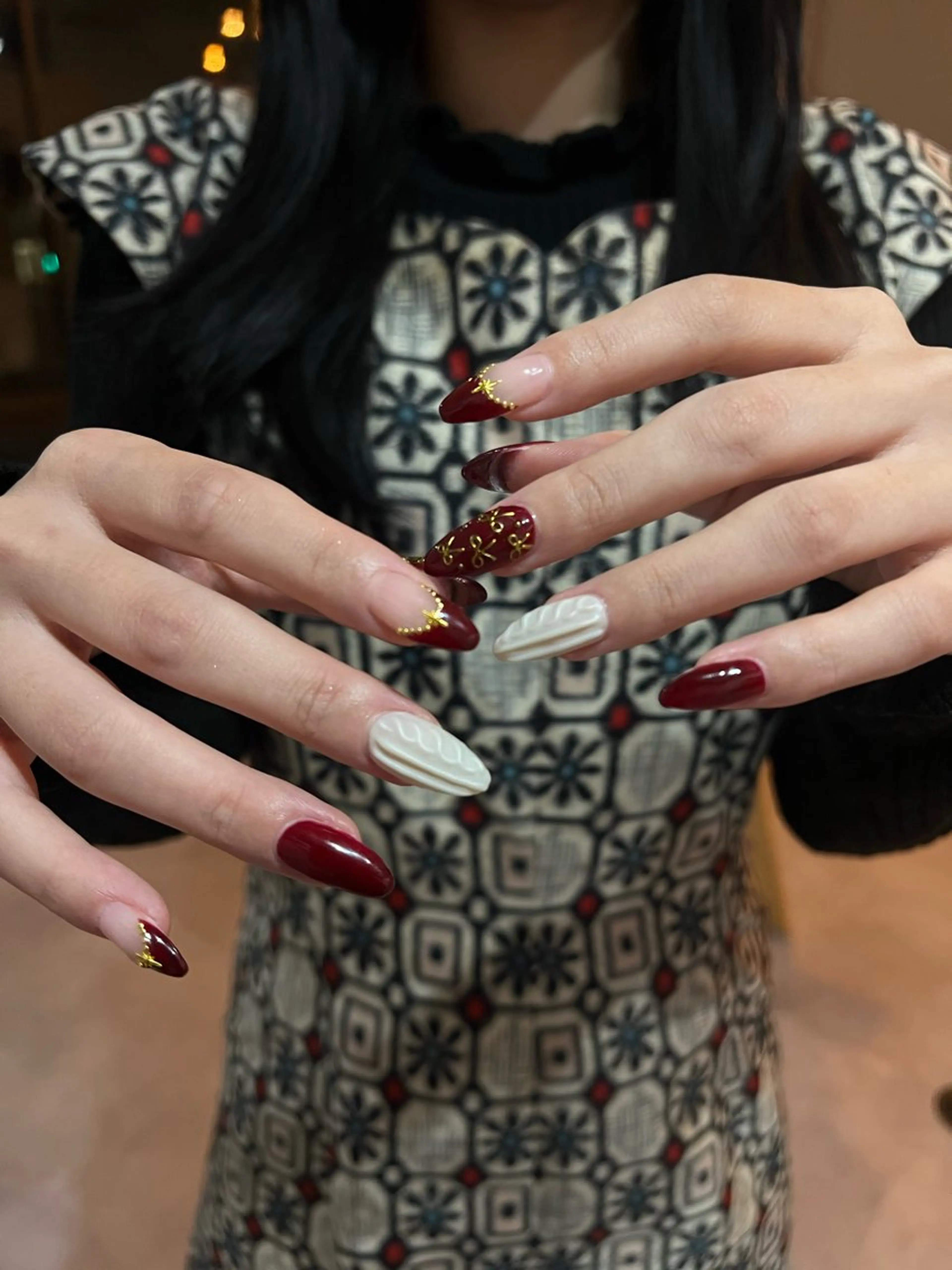 3時間コース ：花やお好きなモチーフ等を立定的に制作し、個性をしっかり表現できるデザイン。長さだし要相談。の写真