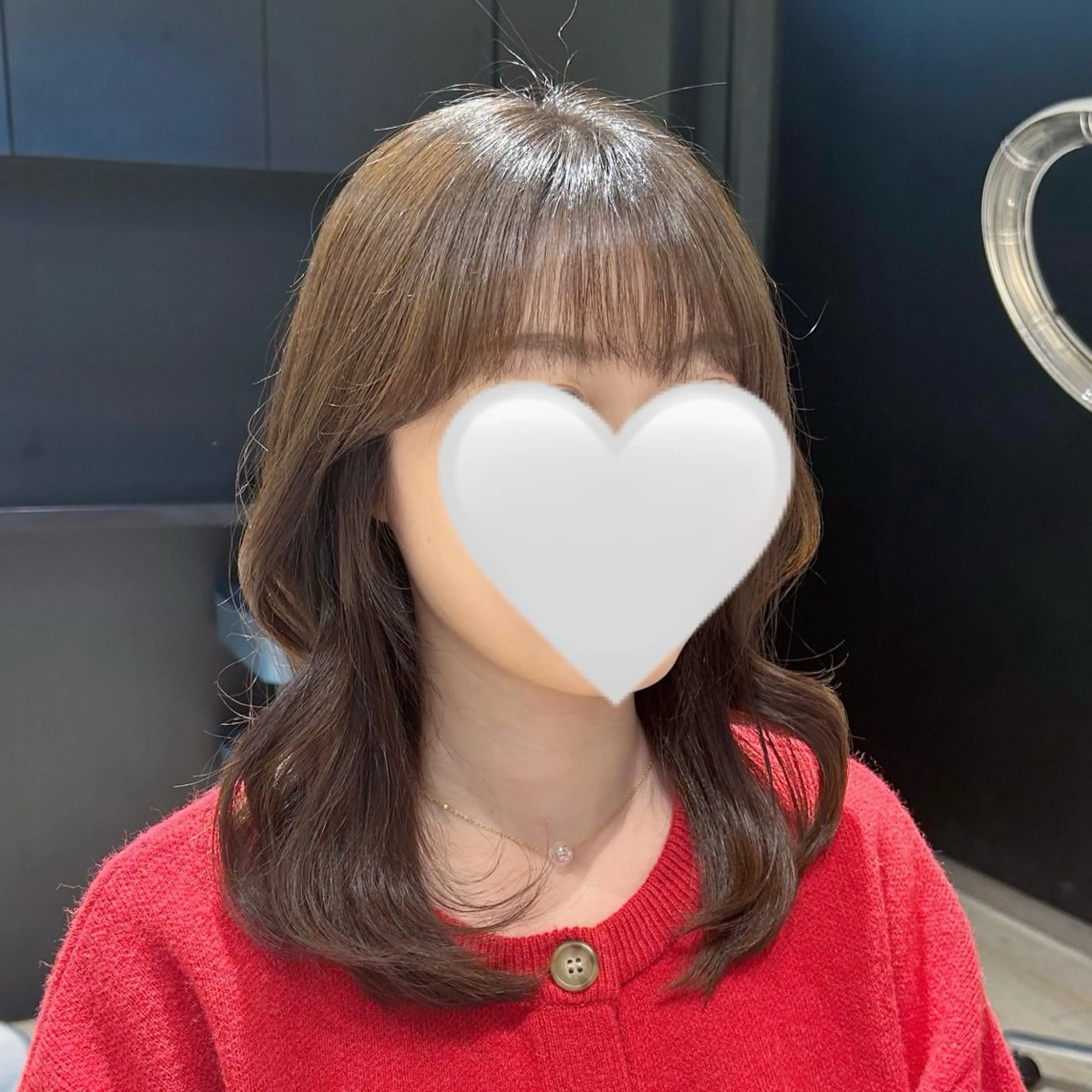 セミロング カラー 韓国風ヘア カット ヘアカラー トリートメント 髙木美緒🌿 レイヤー/アレンジのヘアスタイル