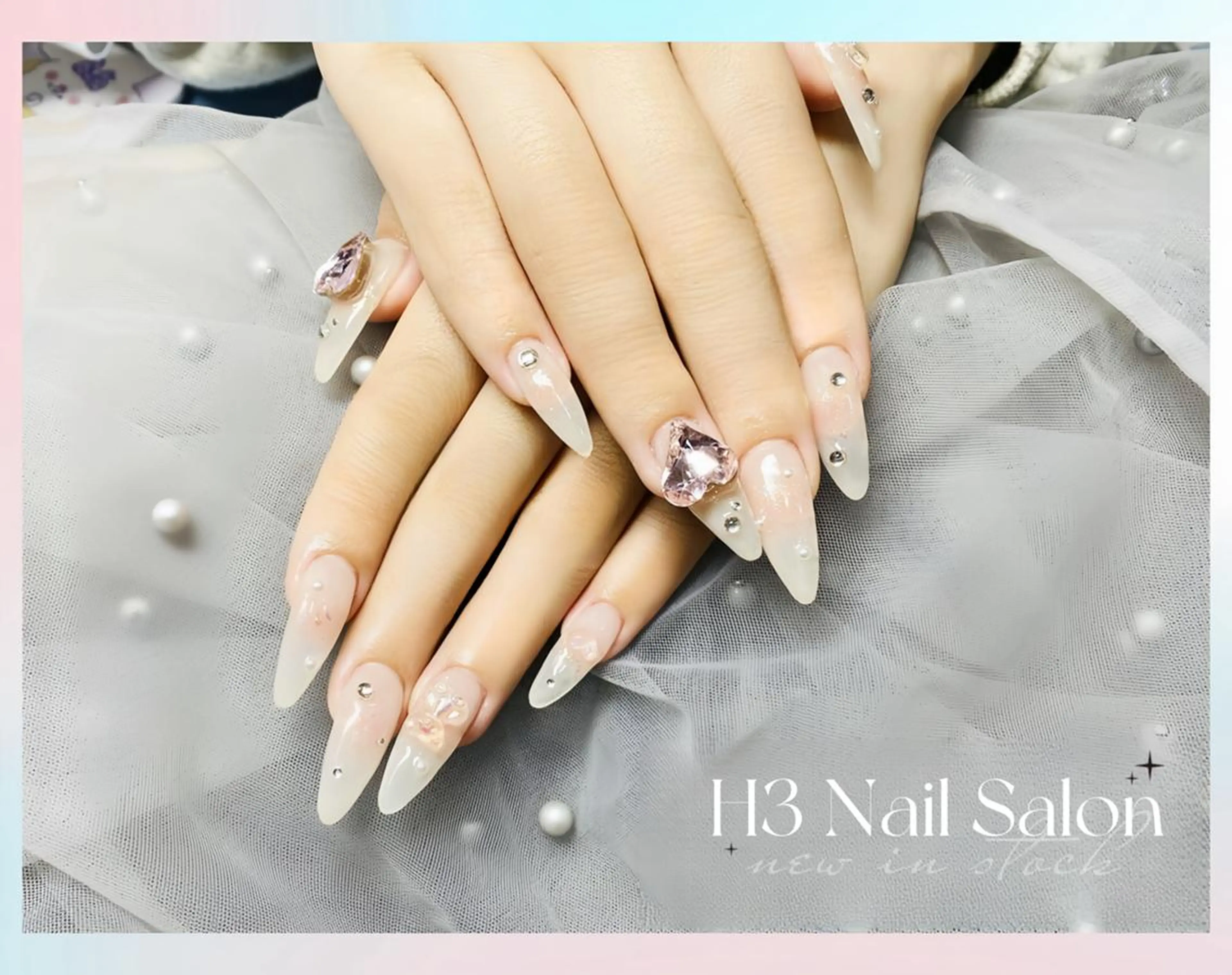 ロング ハンドネイル H3 ネイル サロンのネイルデザイン