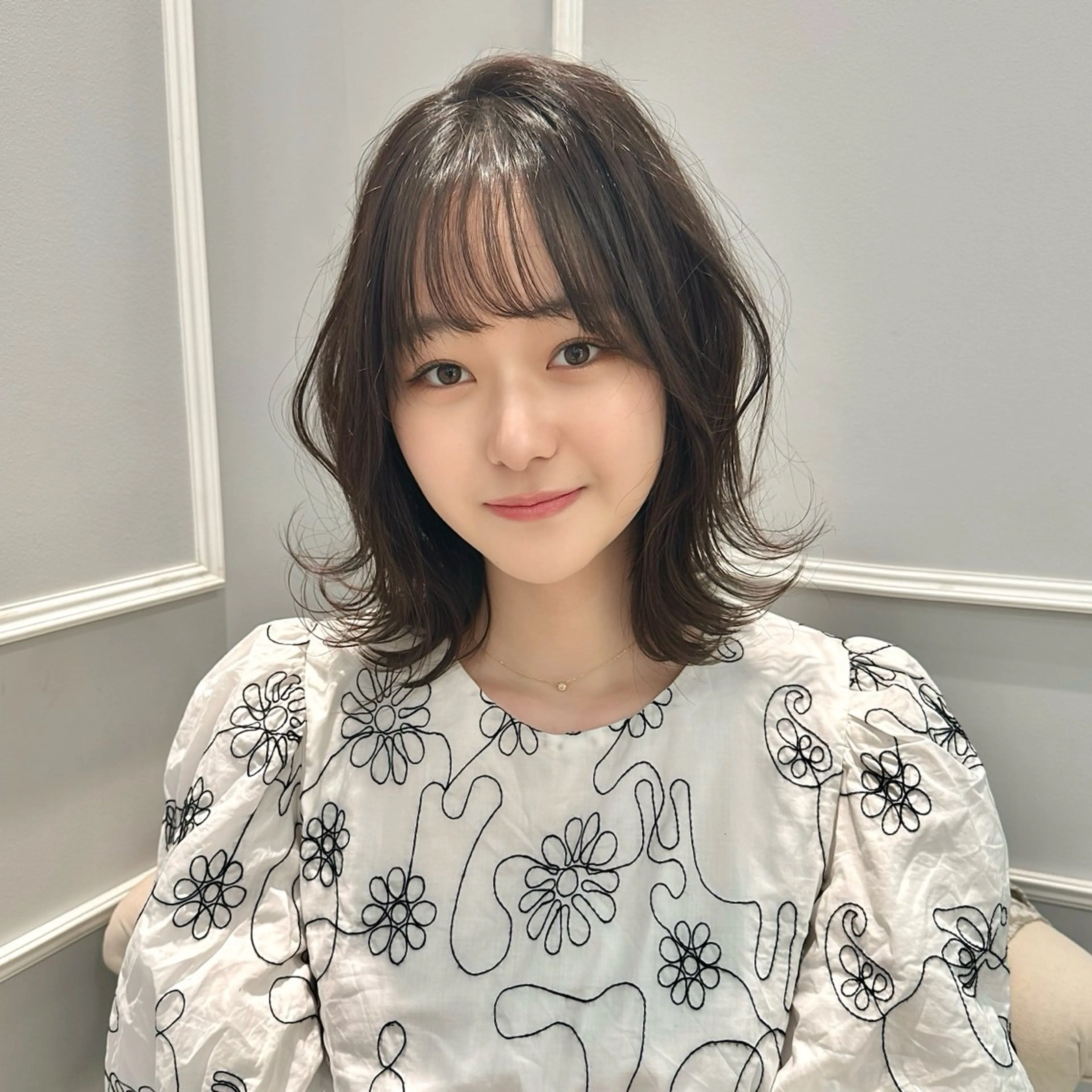 ミディアム カット ヘアカラー トリートメント 銀座店店長💎片桐 💎のヘアスタイル