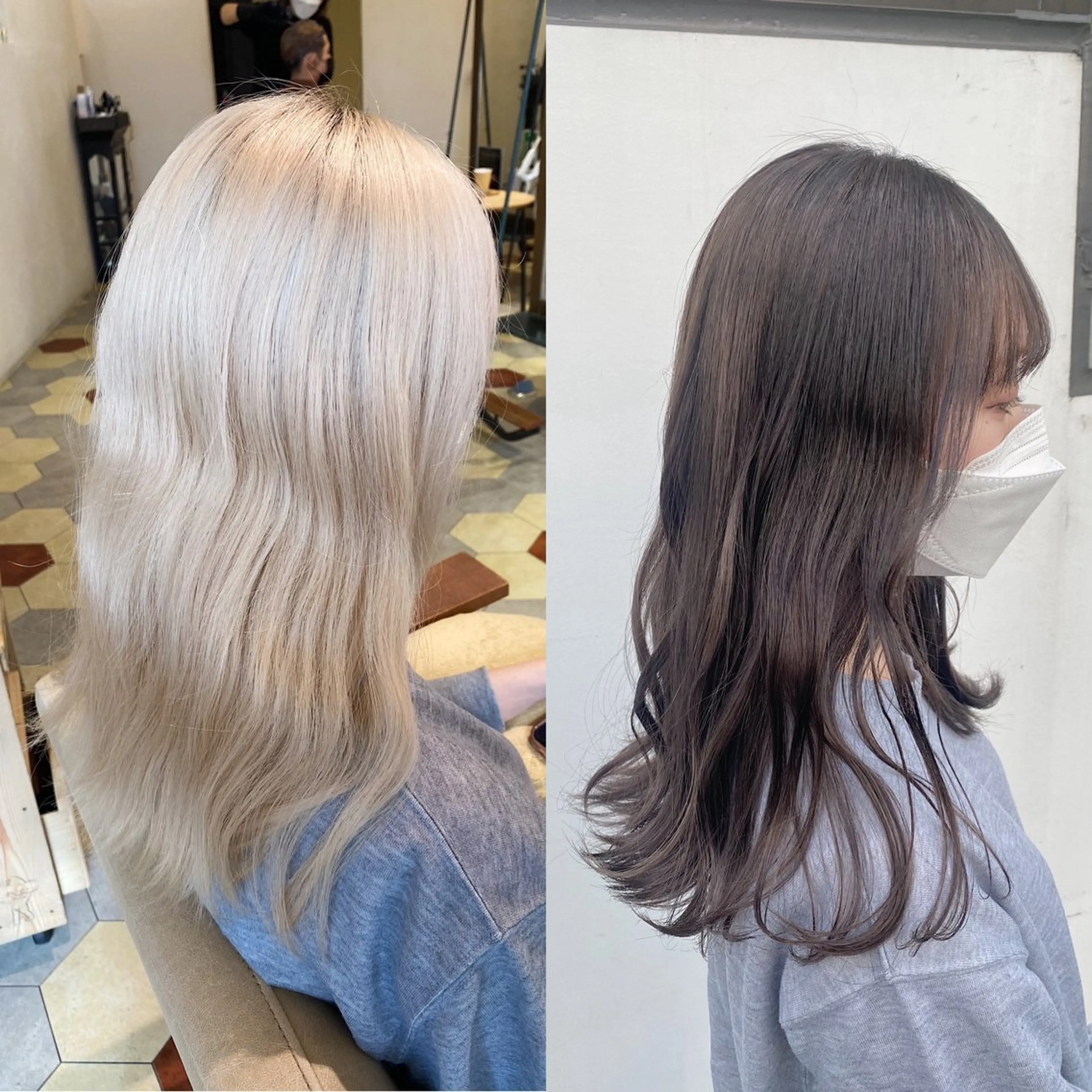 カラー 艶髪/艶カラー/縮毛 / タキダのヘアスタイル