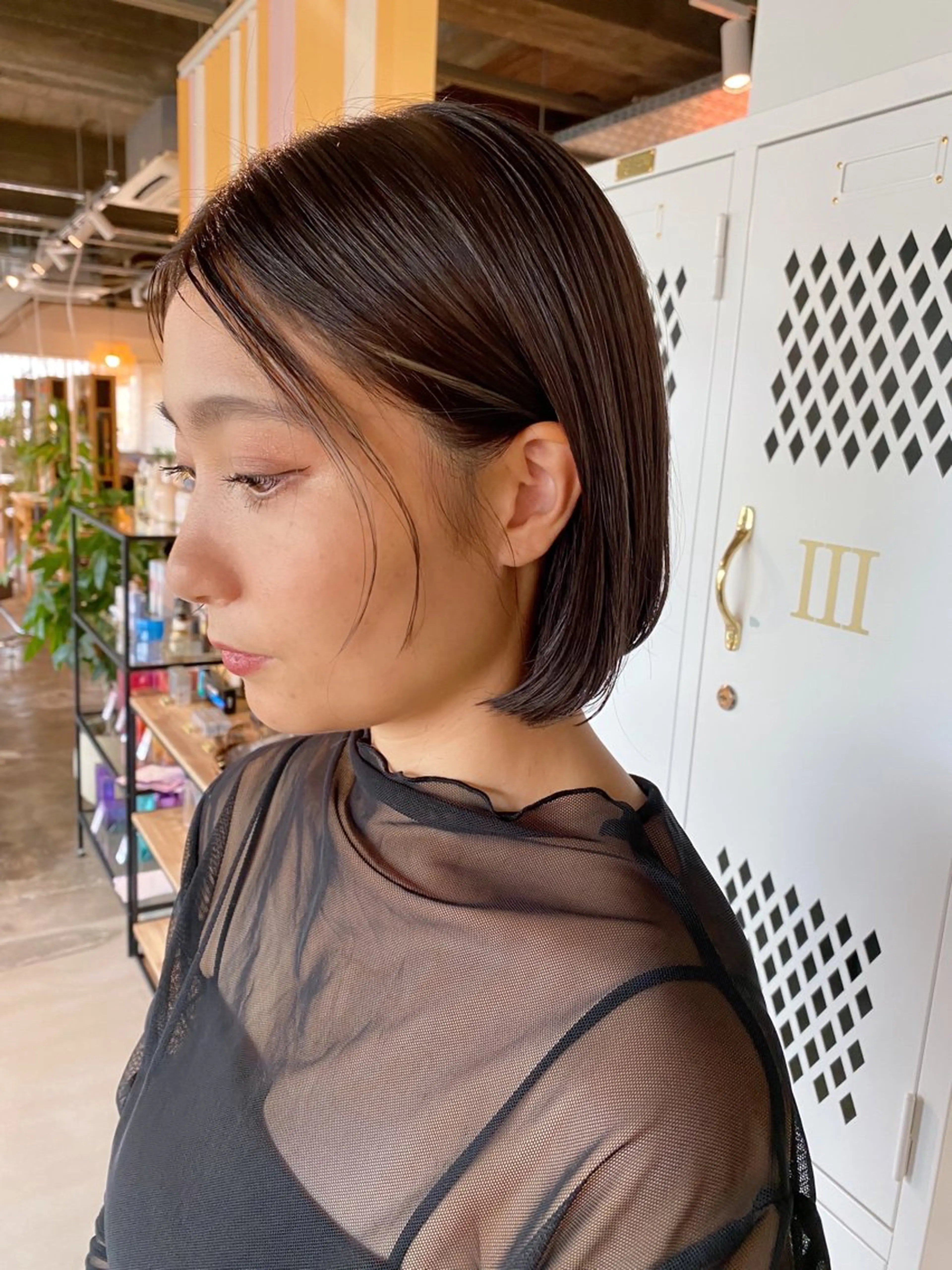 ショート ボブ 永縄 結花のヘアスタイル