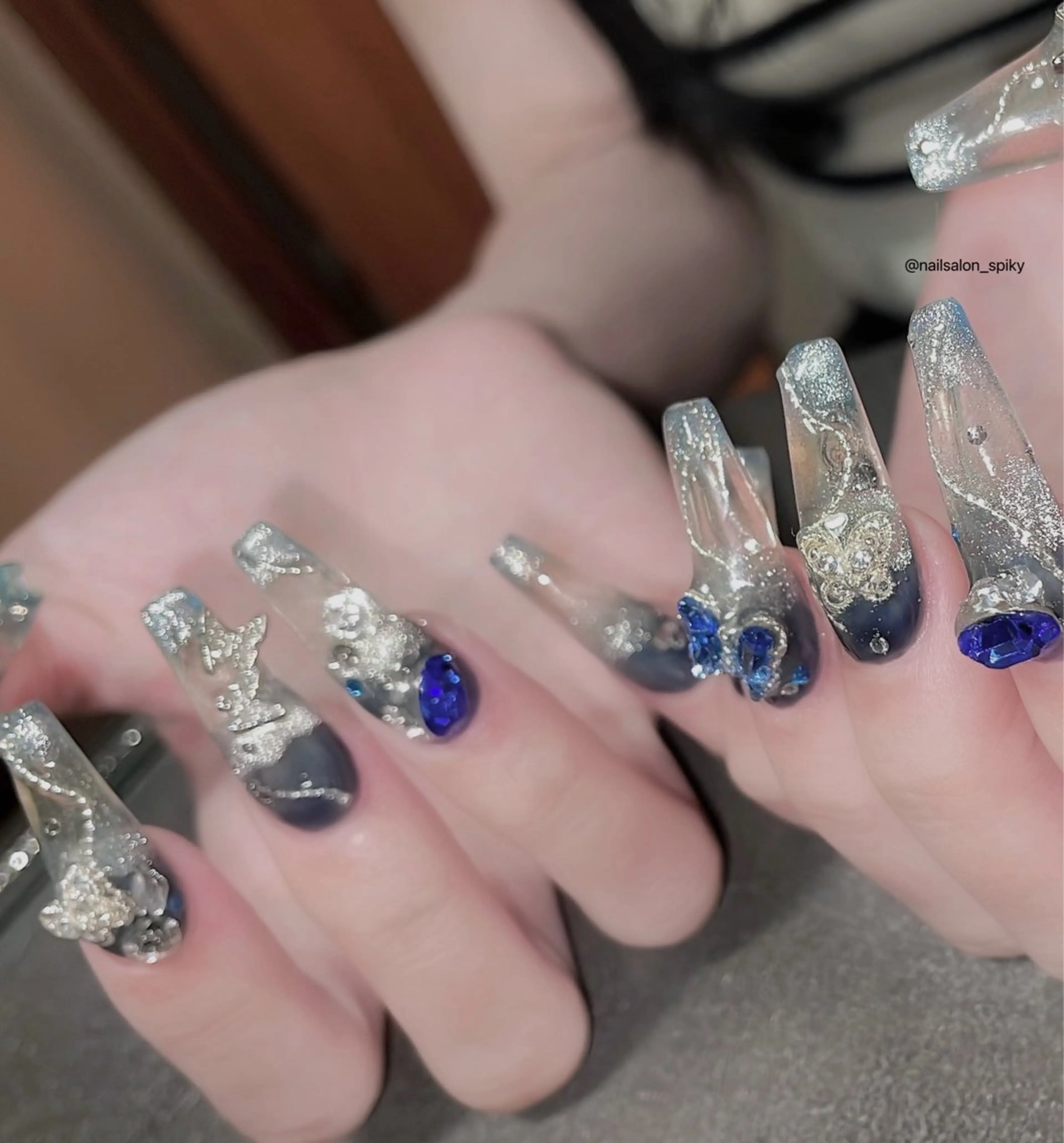 ネイル ハンドネイル Spiky とうげ ふうかのネイルデザイン
