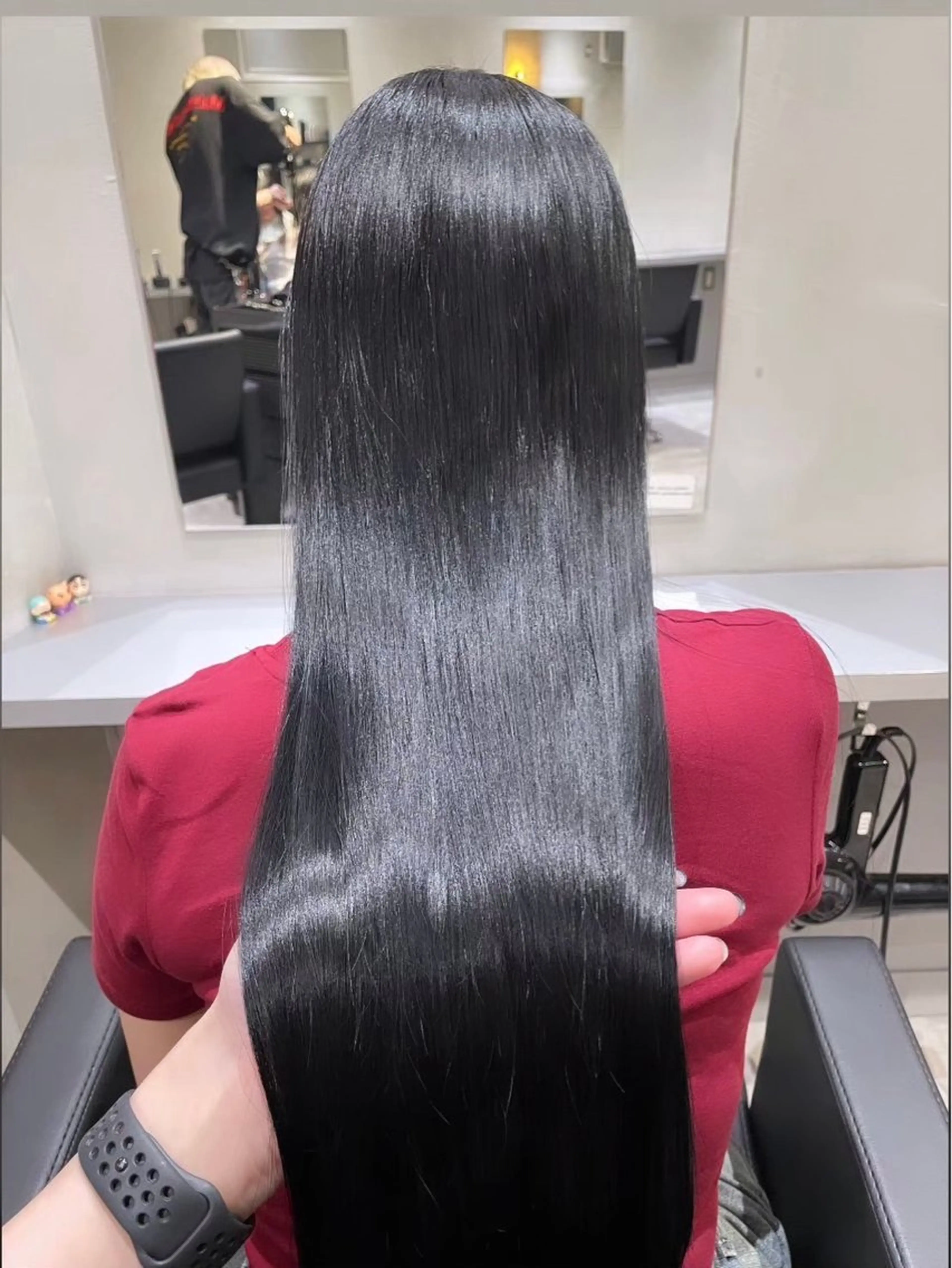 ロング カラー ヘアカラー トリートメント 韓国レイヤー/ ハッシュカットひかるのヘアスタイル