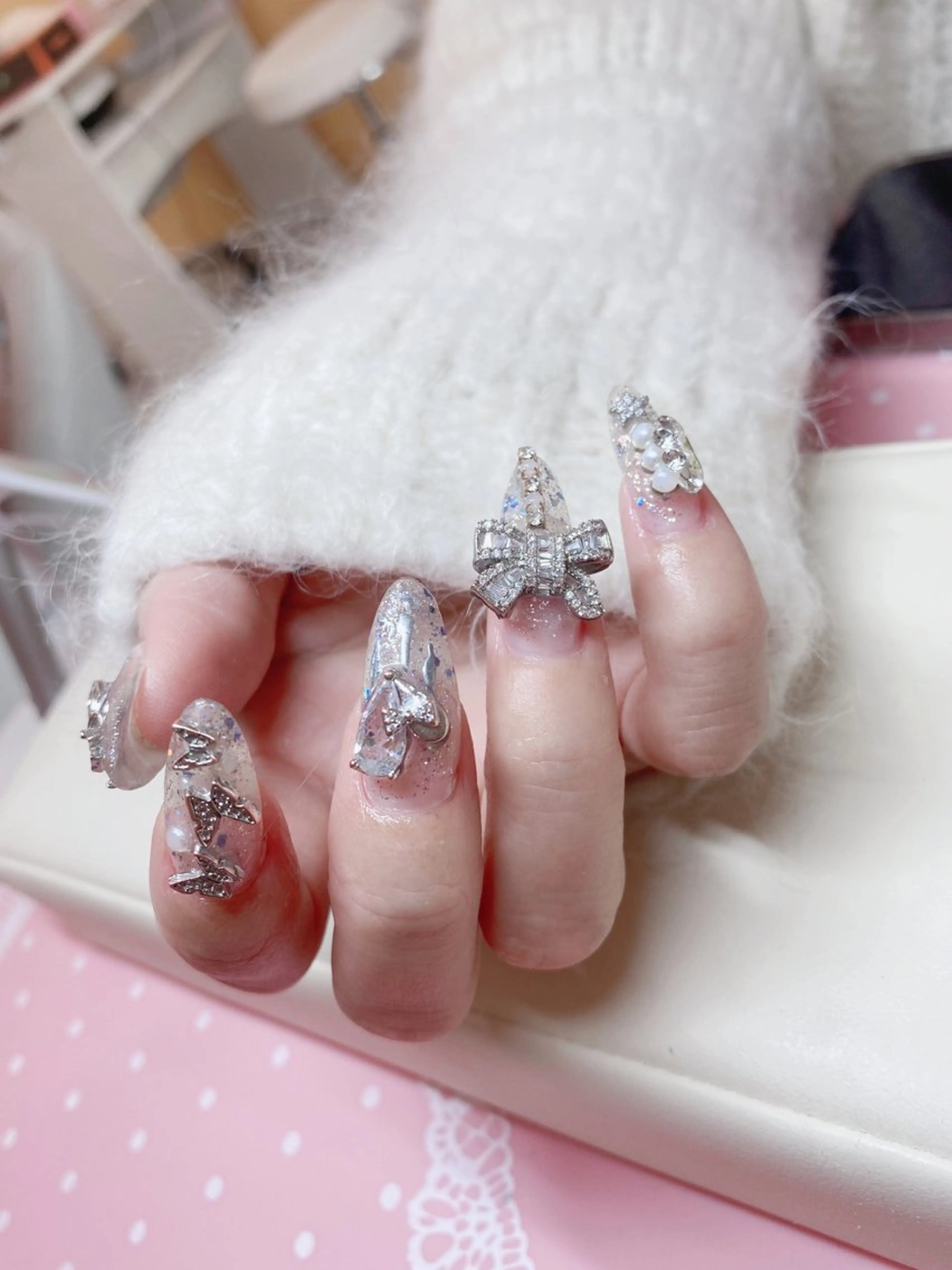 ネイル ハンドネイル ハンドケア ネイル＆アイラッシュ ∩_∩アオイのネイルデザイン