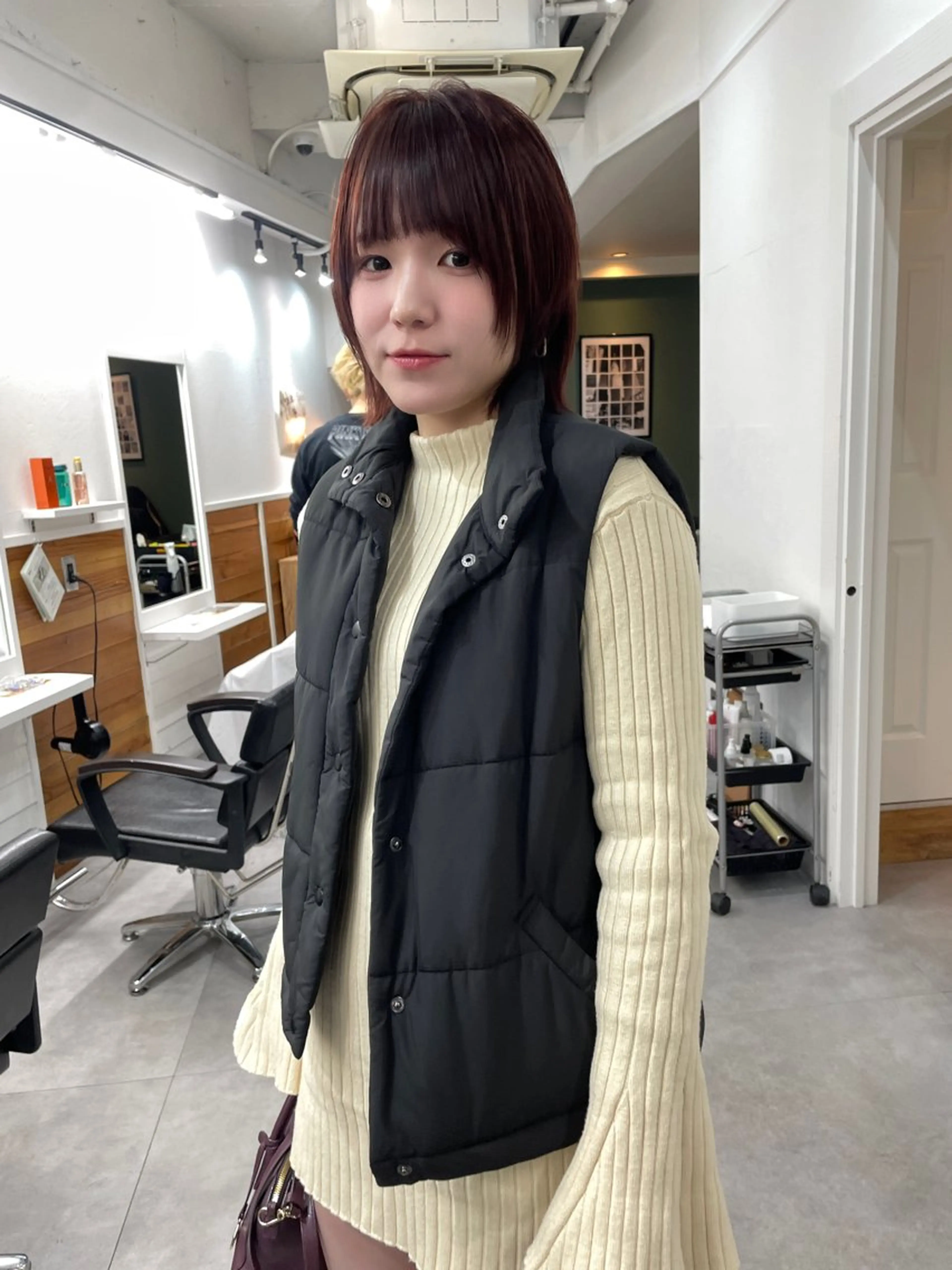 ミディアム カラー レイヤーカット カット ヘアカラー トリートメント レイヤー／似合わせ TAKUYAのヘアスタイル