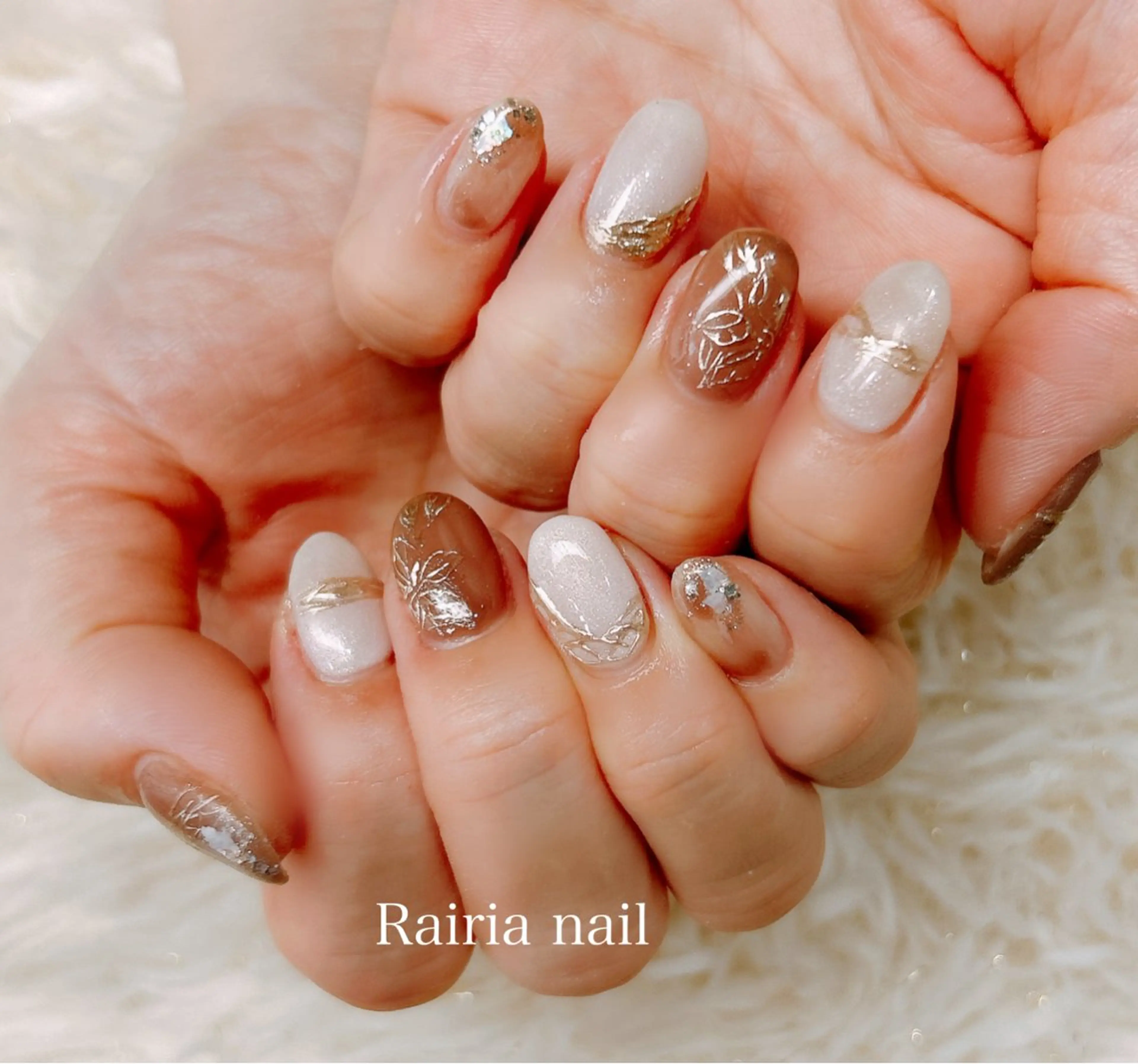 ネイル グリーン 持ち込み Rairia nail本八幡店のネイルデザイン