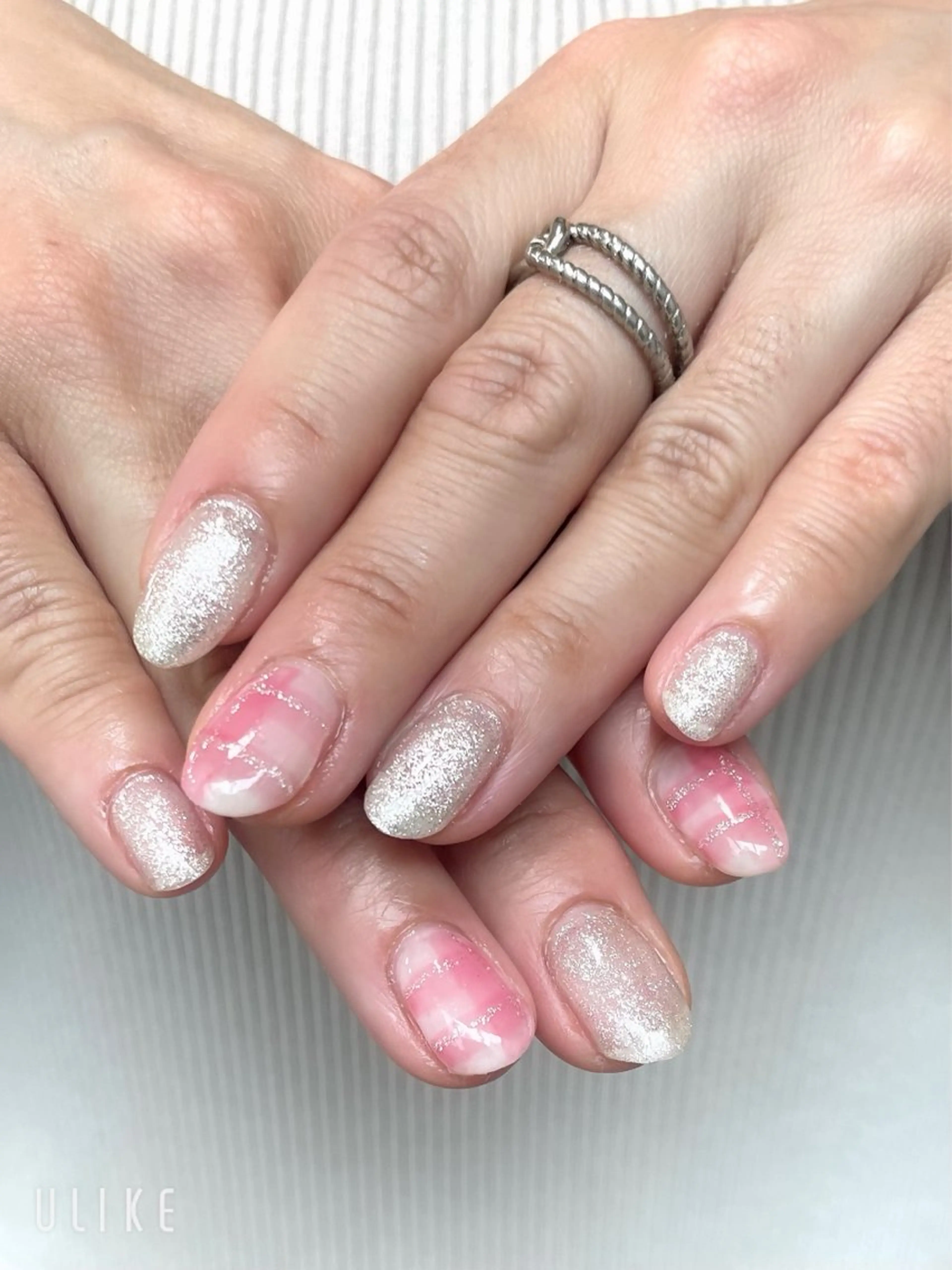 ネイル カジュアル ガーリー 春ネイル ハンドネイル 🤍One MISAKI🤍のネイルデザイン