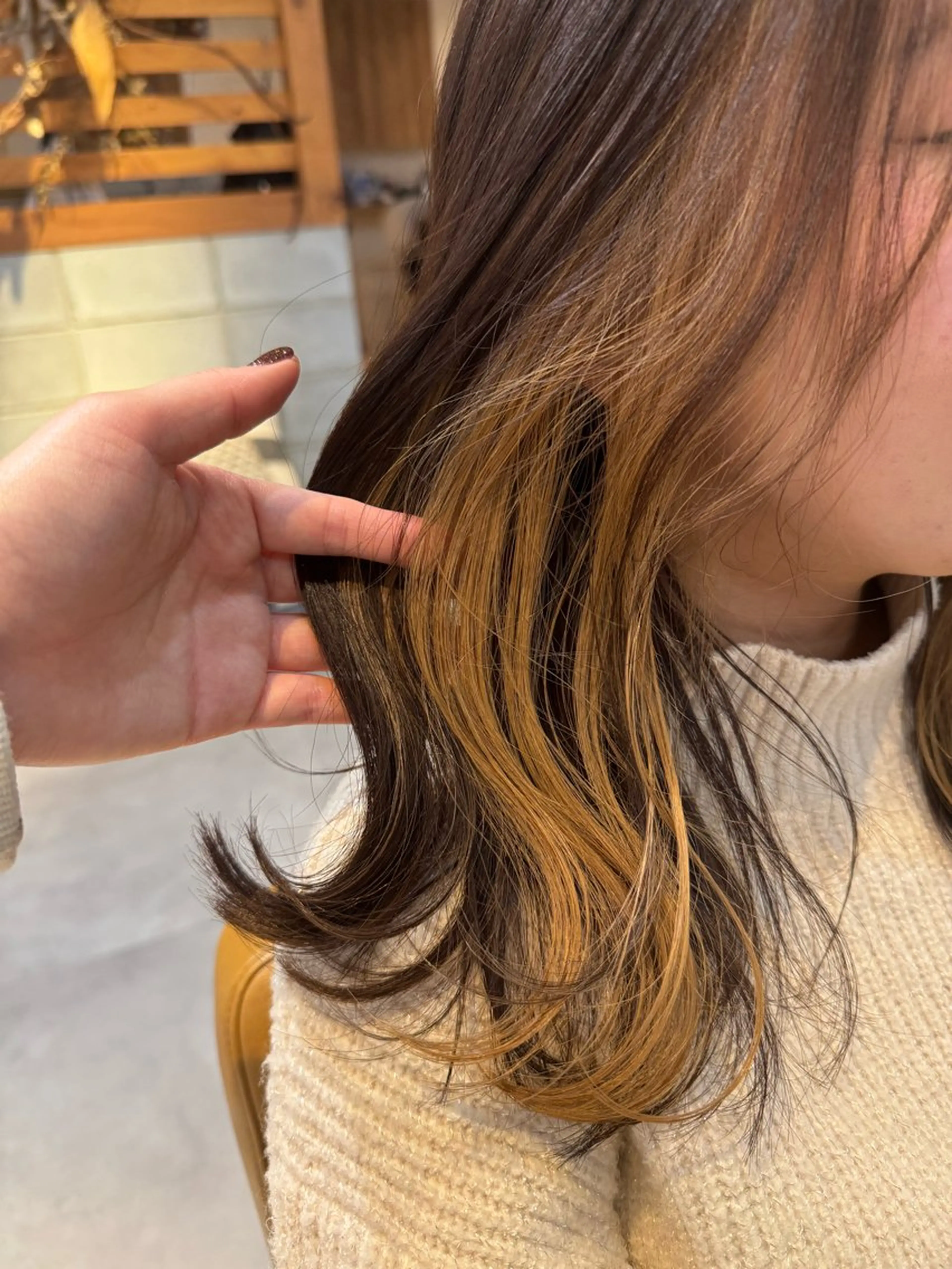 カラー ベージュカラー ブリーチ ヘアカラー Revie  hair所属・福田ひより🐥 ブリーチ/レイヤーのヘアスタイル