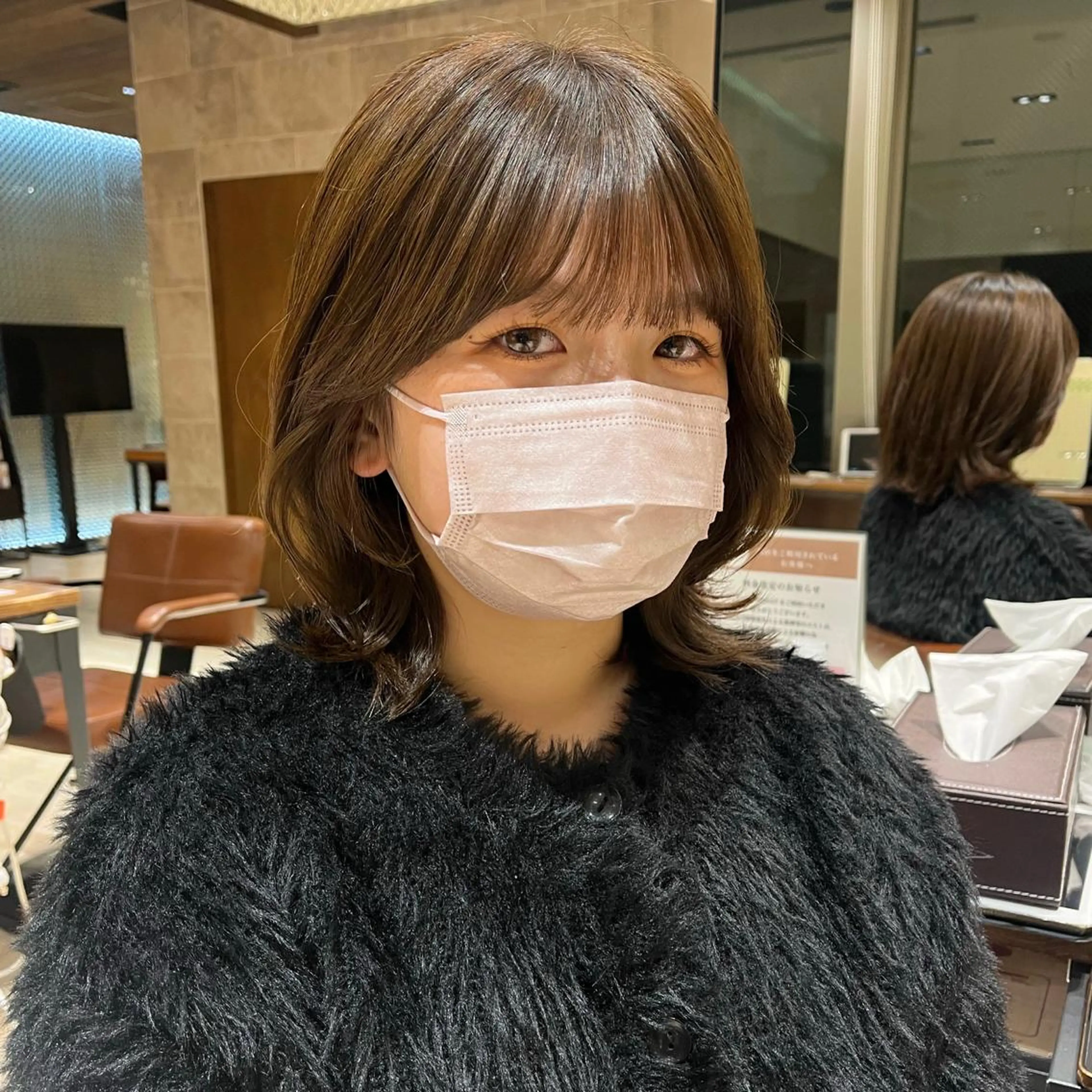 ミディアム カラー ベージュカラー ブリーチ ブリーチなしカラー Je suis heureuse Tres所属・早朝セット☀️ レイヤー/Momoのヘアスタイル