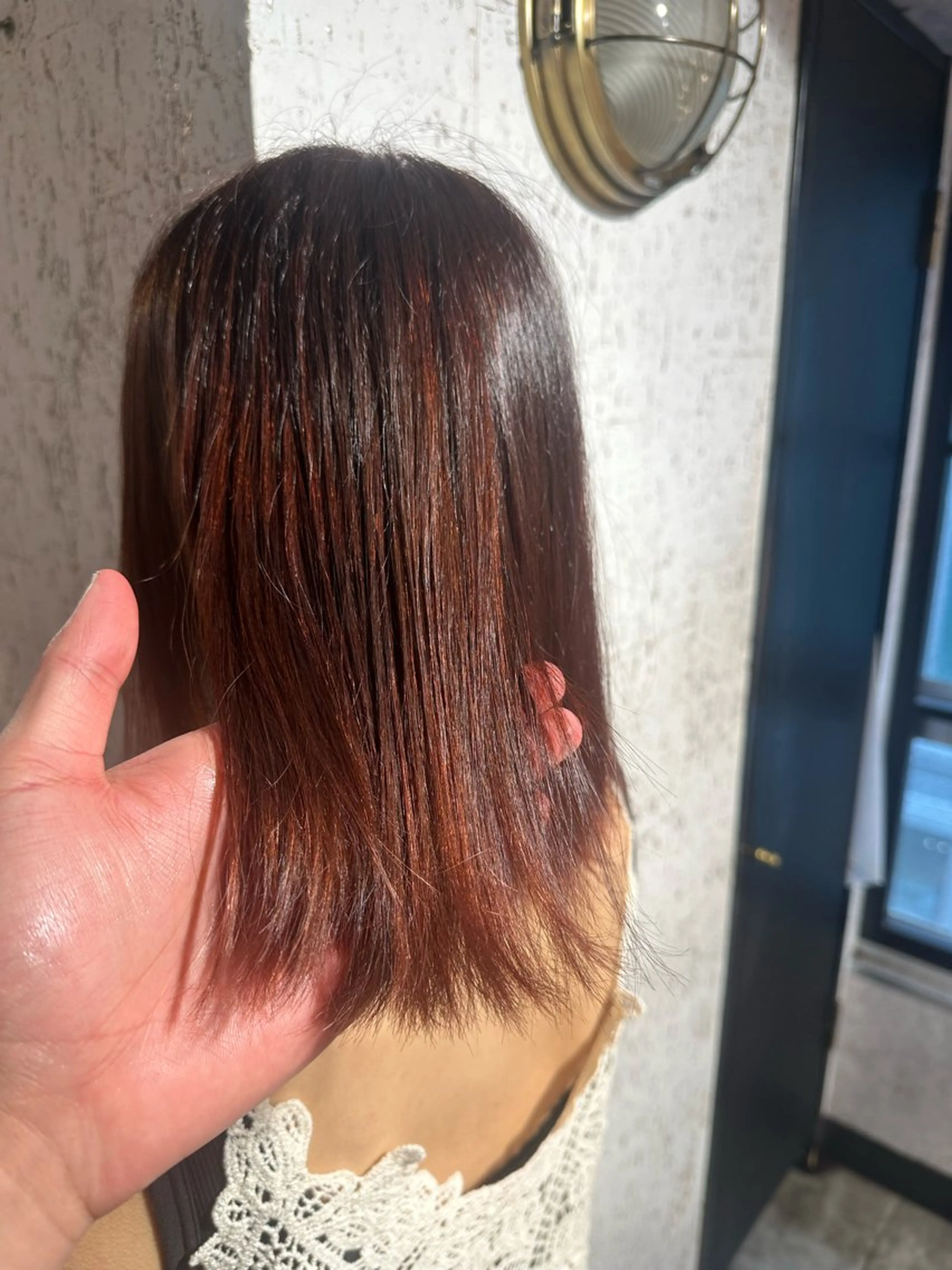 ショート カラー ヘアカラー トリートメント Lond rouge所属・💚銀座/ミディアム /美髪矯正/芦川💚のヘアスタイル