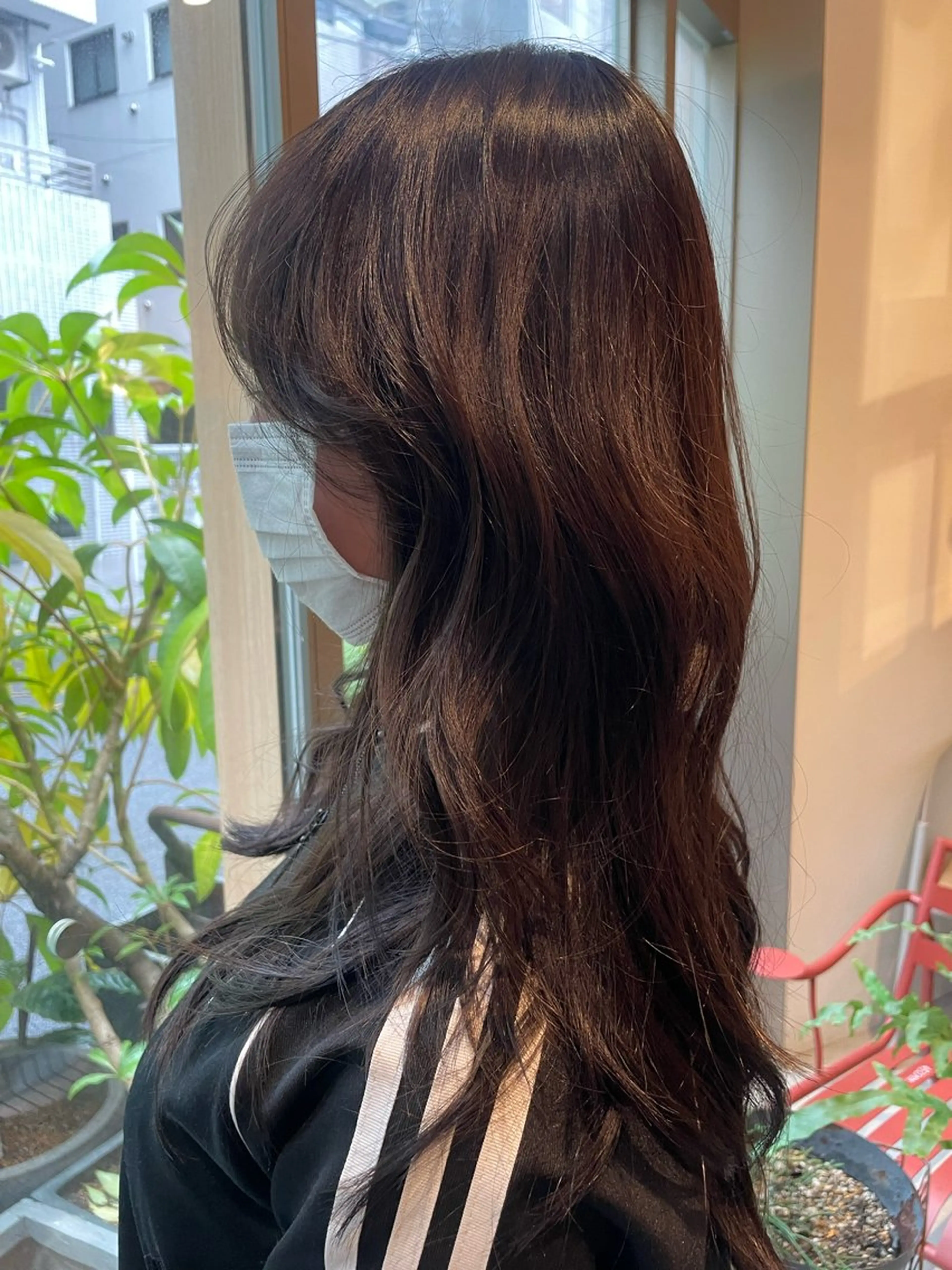 カラー ブラウンカラー 兼西 菜摘のヘアスタイル