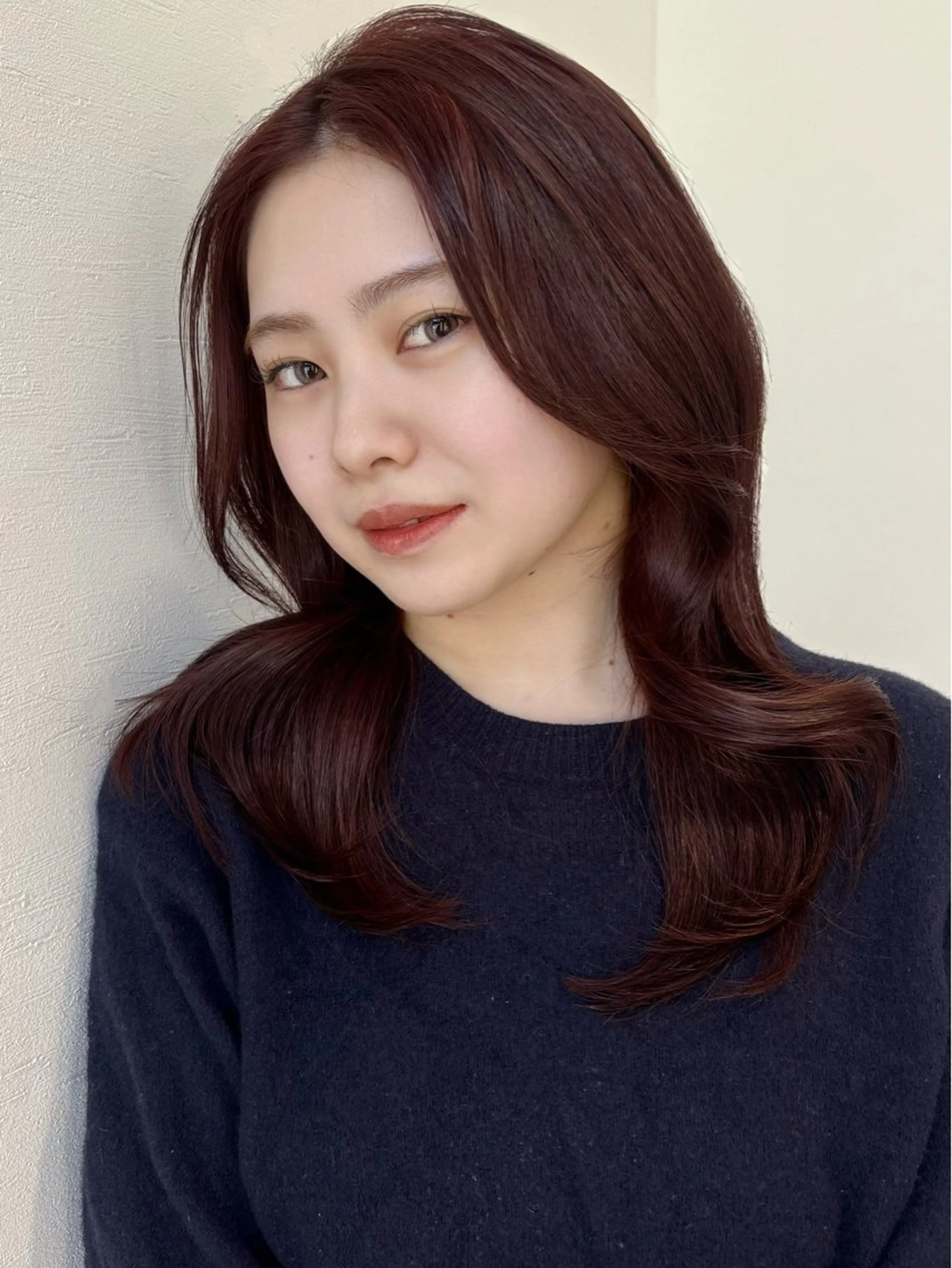 セミロング カラー 似合わせ前髪/ 小顔カット🎀そうのヘアスタイル