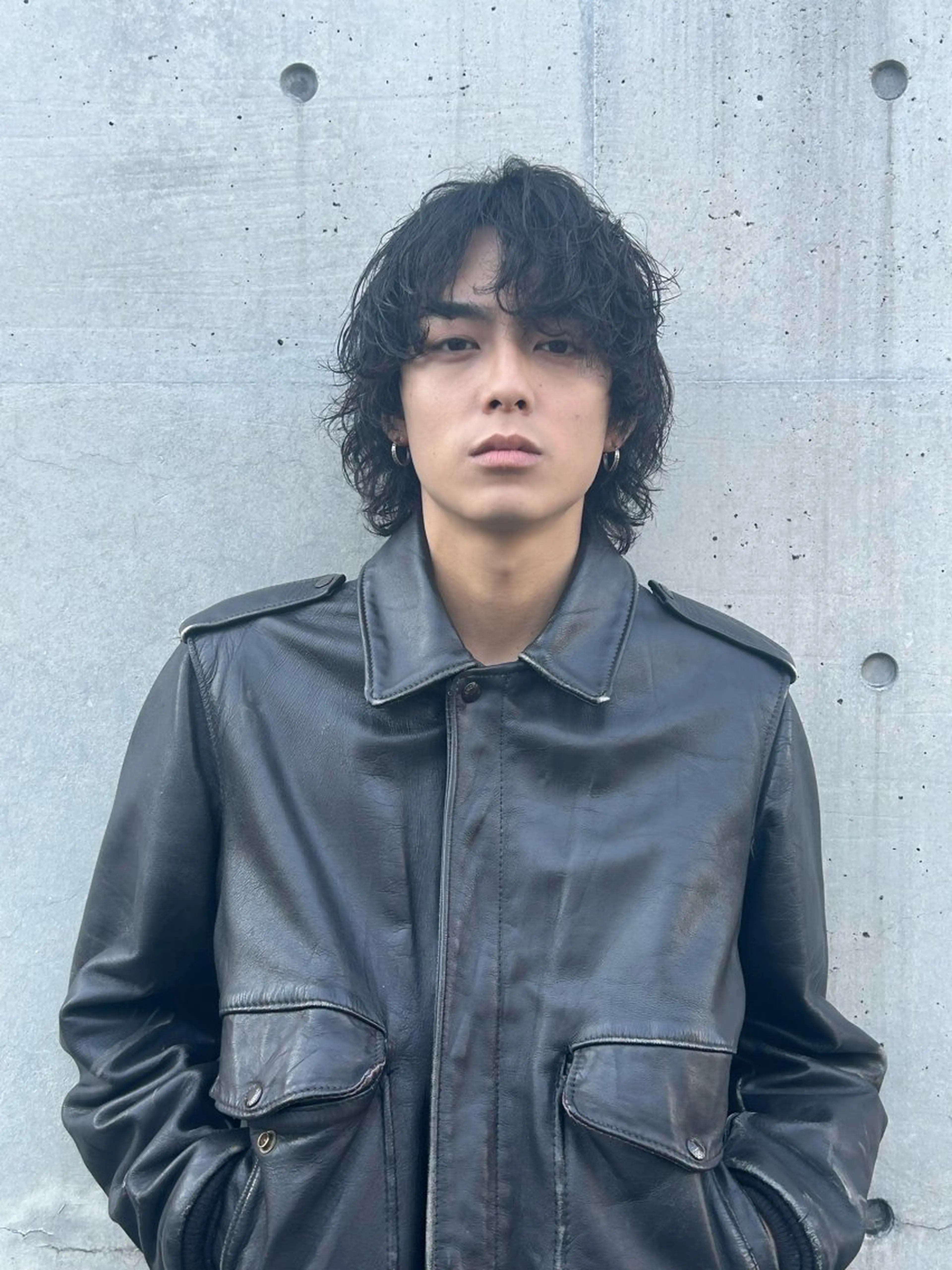 ミディアム パーマ ミディアムパーマ fifth 今西翔汰のヘアスタイル