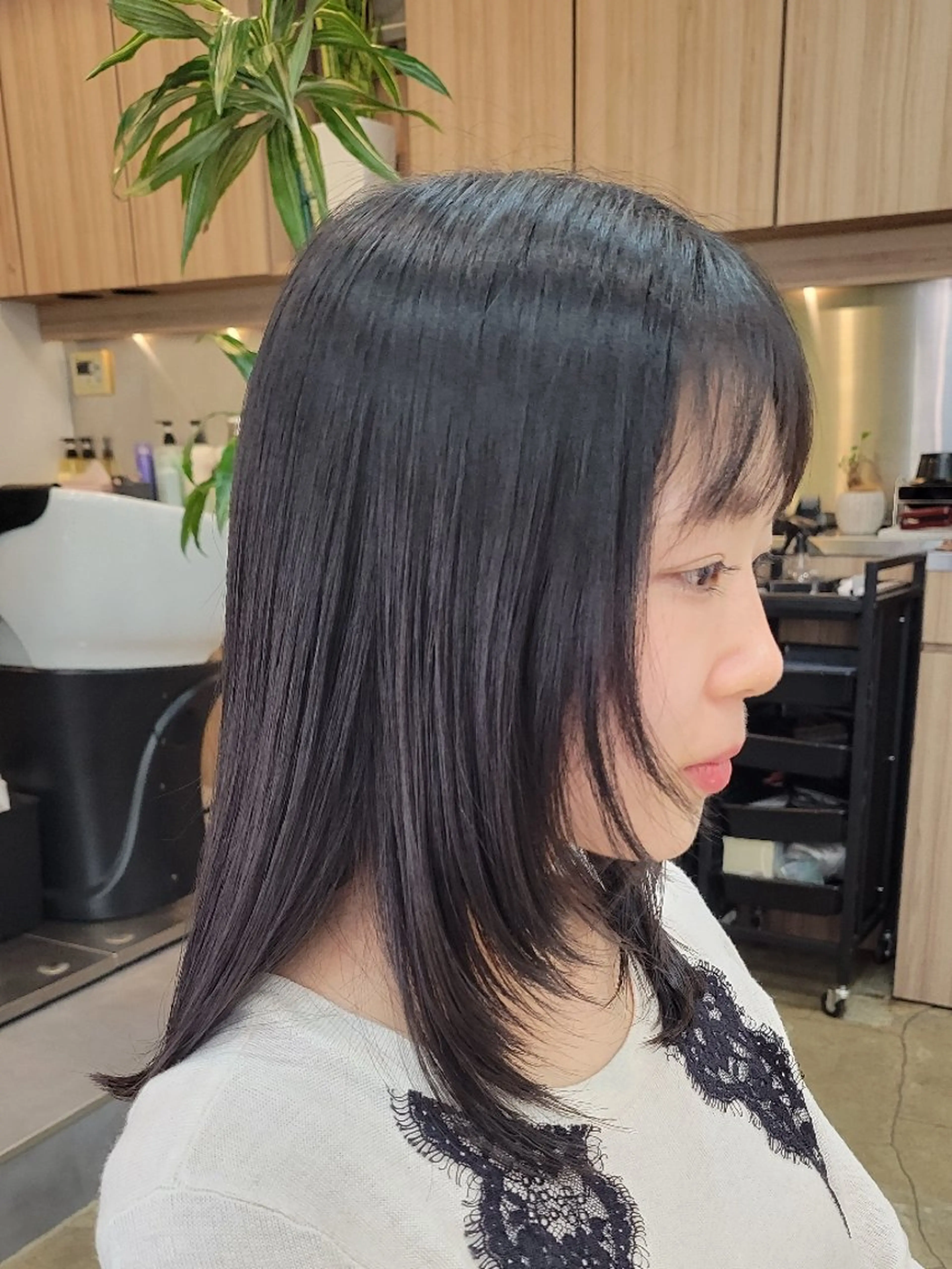 ミディアム レイヤーカット Beauty Salon Link所属・野村 果音(カノン)のヘアスタイル