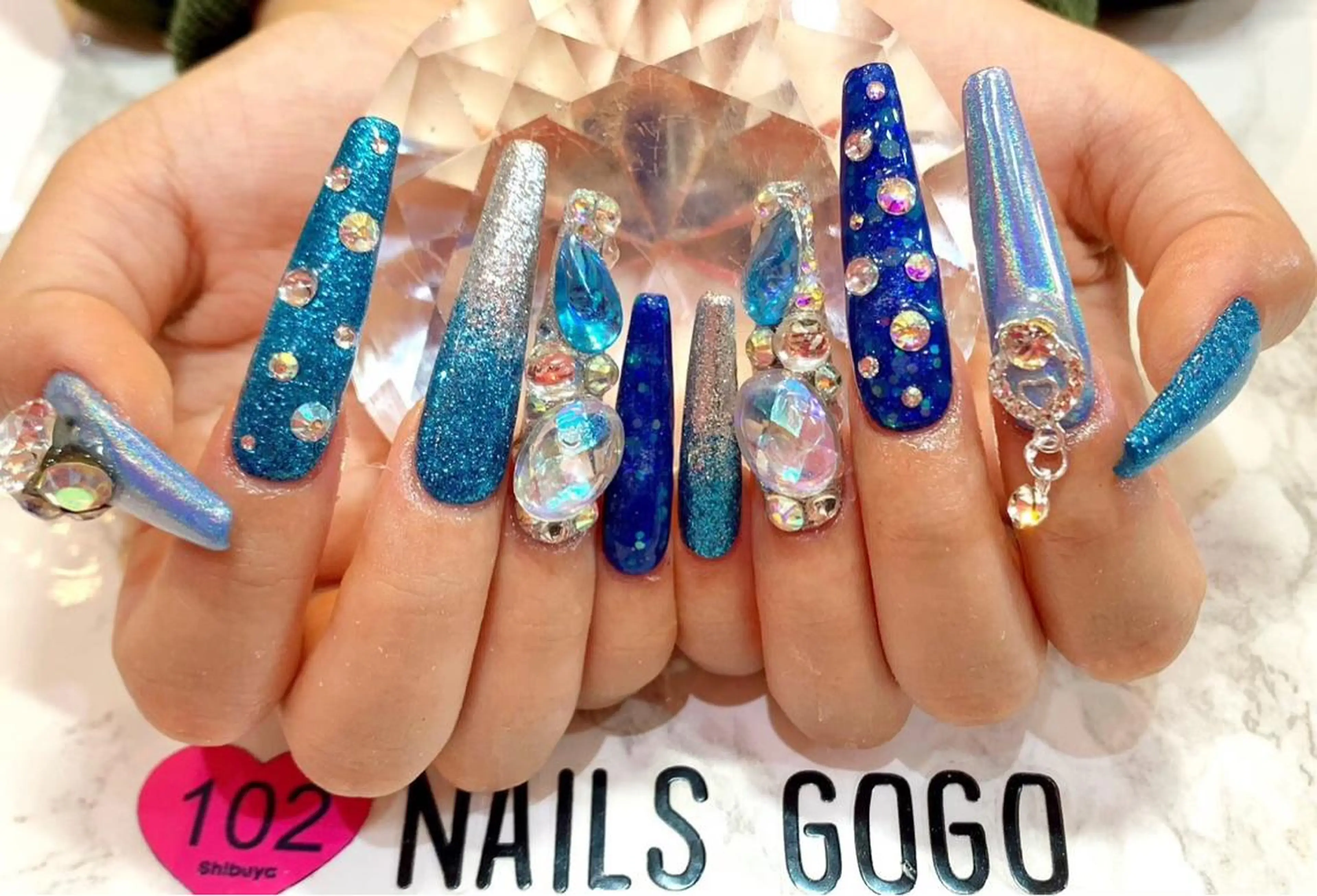 ロング カラー メンズ キッズ ネイル NAILSGOGO shibuyaのネイルデザイン