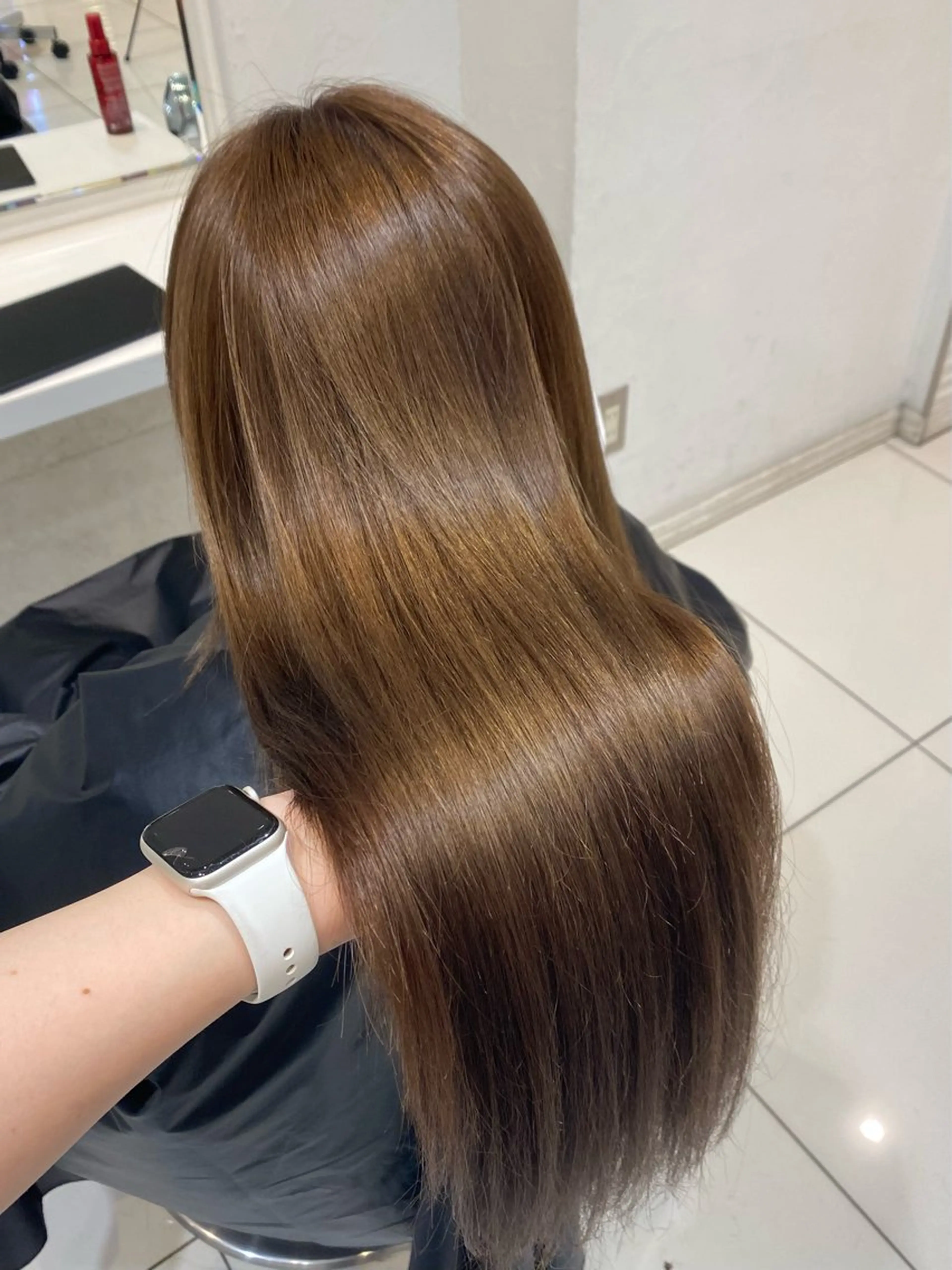 ロング カラー ベージュカラー カット ヘアカラー 🎀TEN🎀 オリーブベージュのヘアスタイル