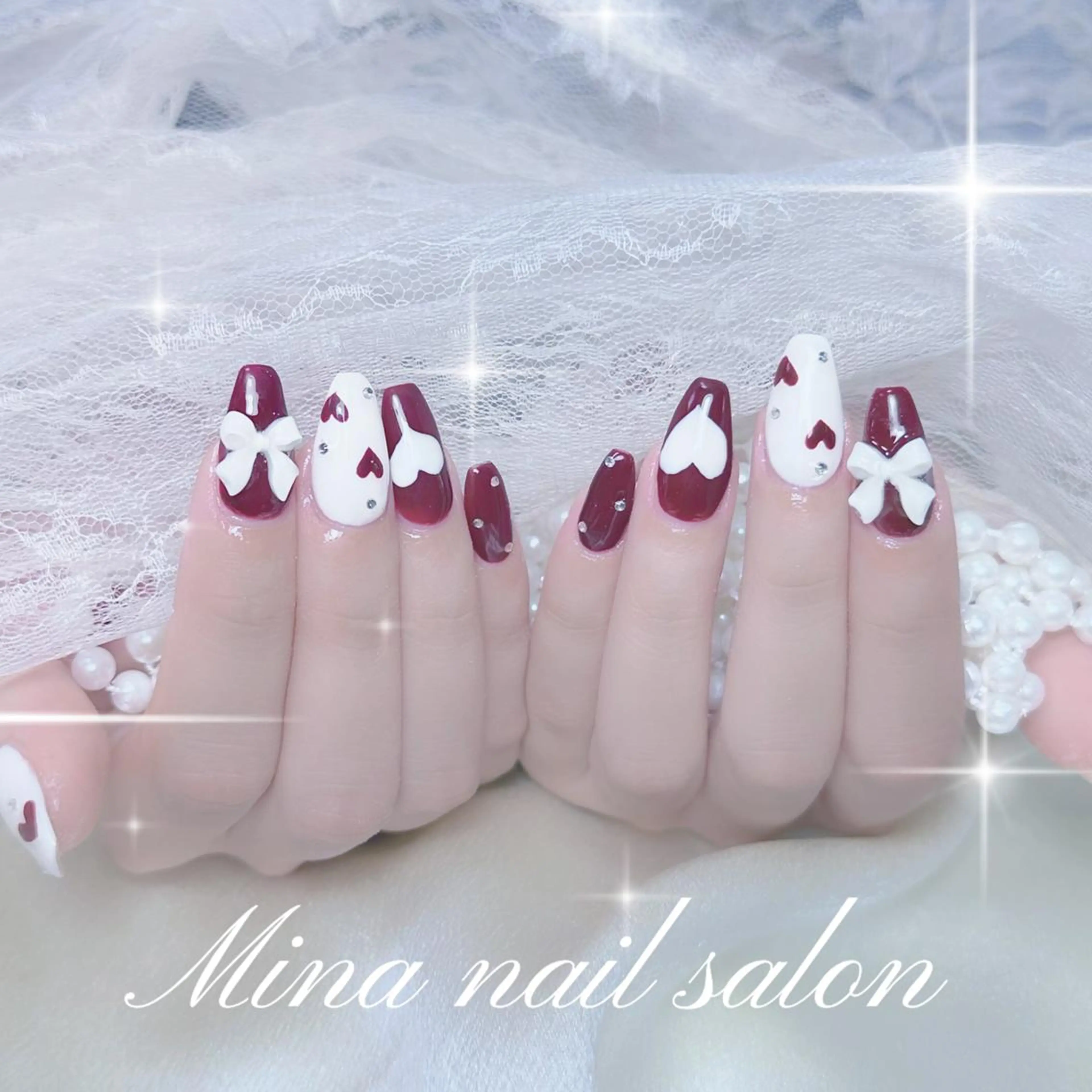 ネイル Mina🧸 韓国風ネイル🎀のネイルデザイン
