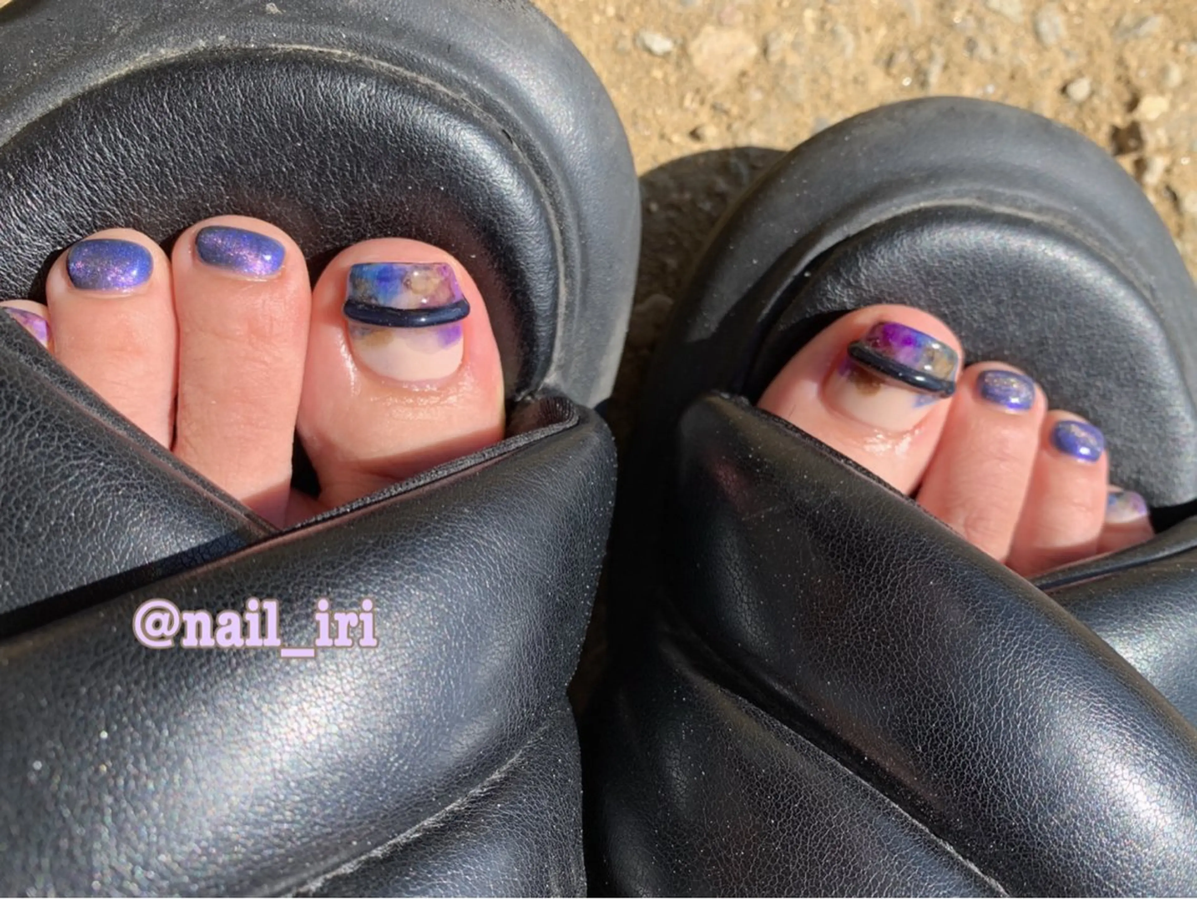 ネイル アートネイル フットネイル ジェルネイル ワンカラーネイル フットネイル 中川 愛理のその他イメージ