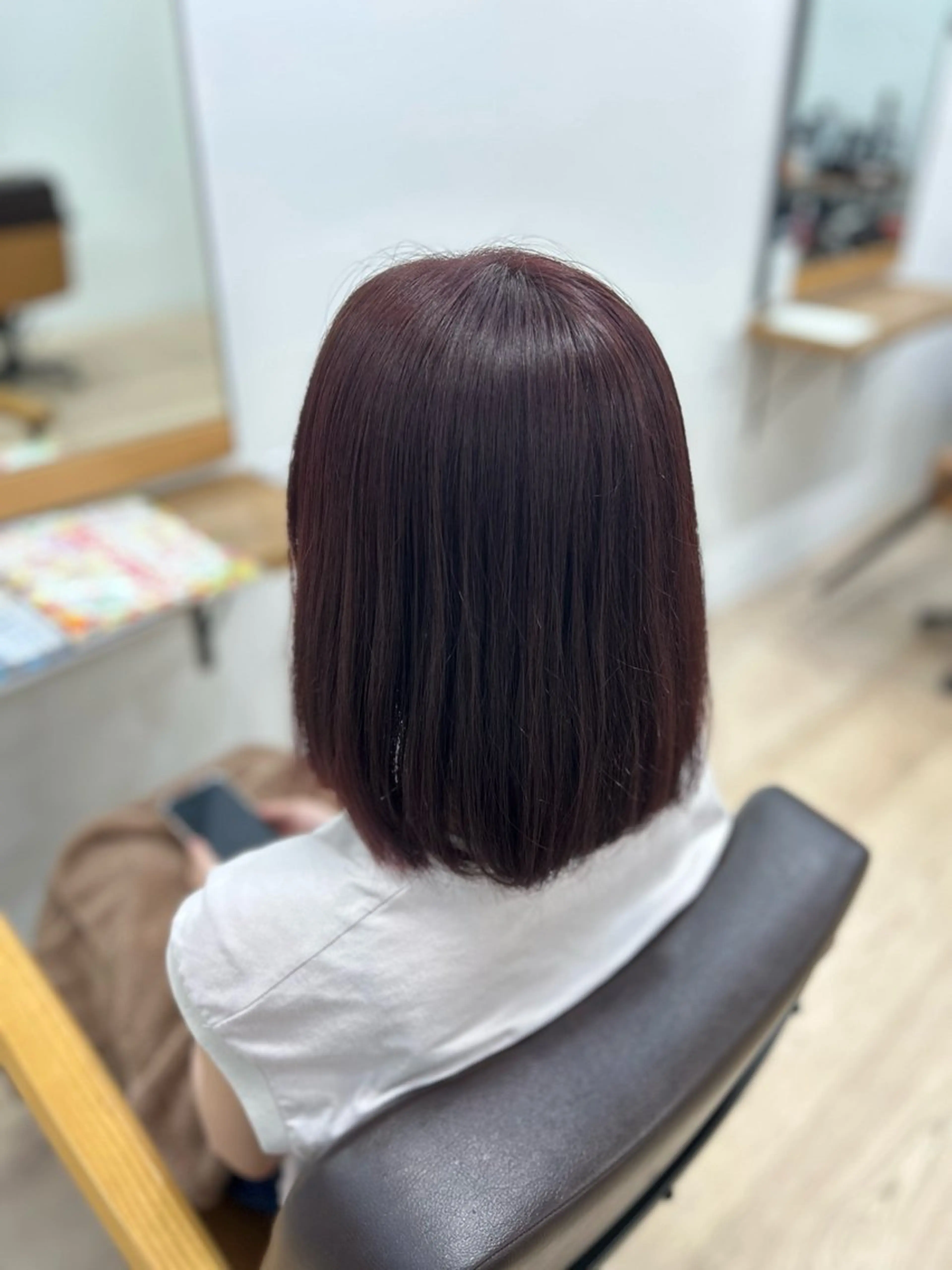 カラー ヘアカラー 原 夢歩のヘアスタイル