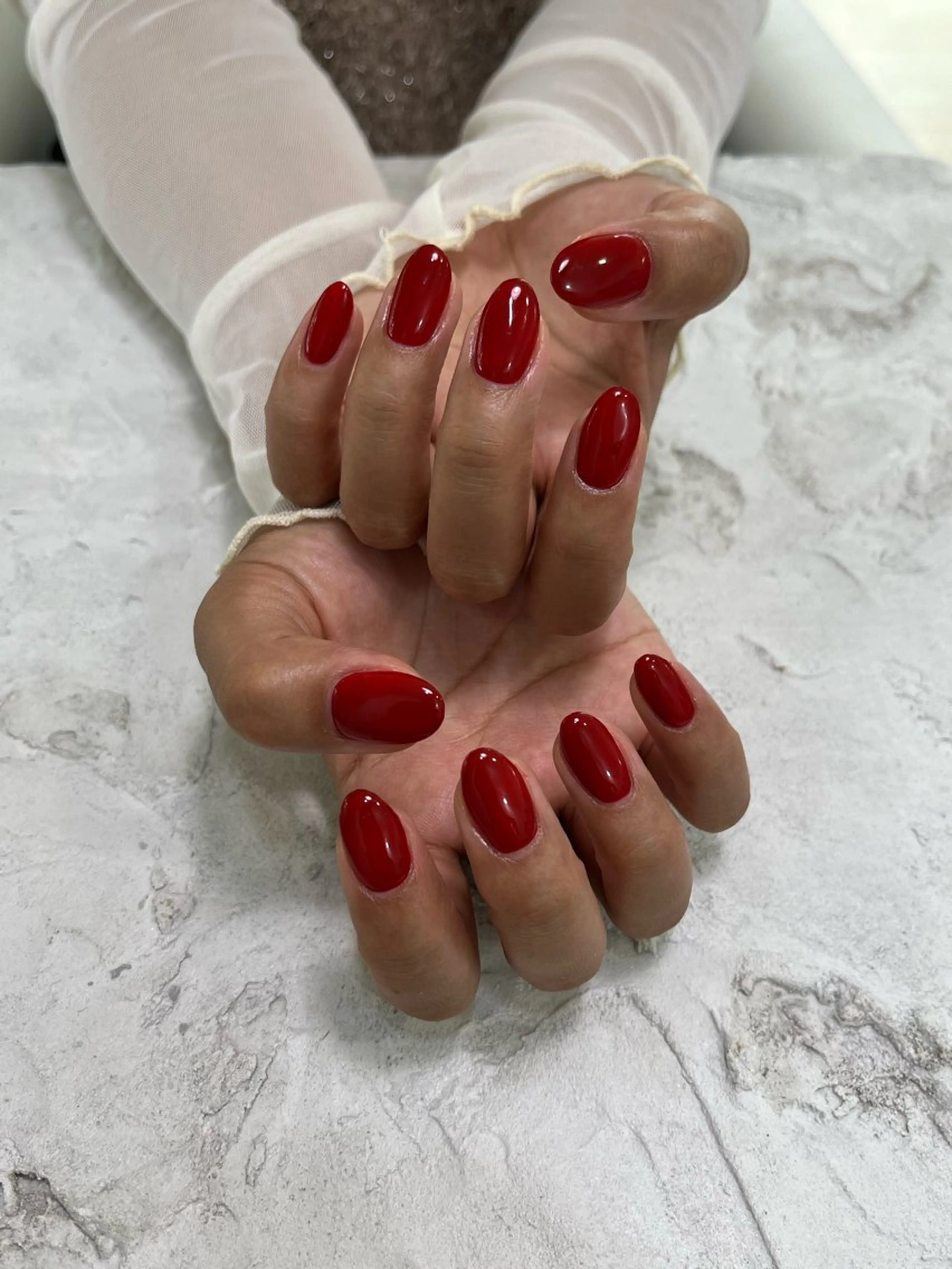 ネイル ワンカラーネイル サニーヒルズ藤沢 水口のネイルデザイン