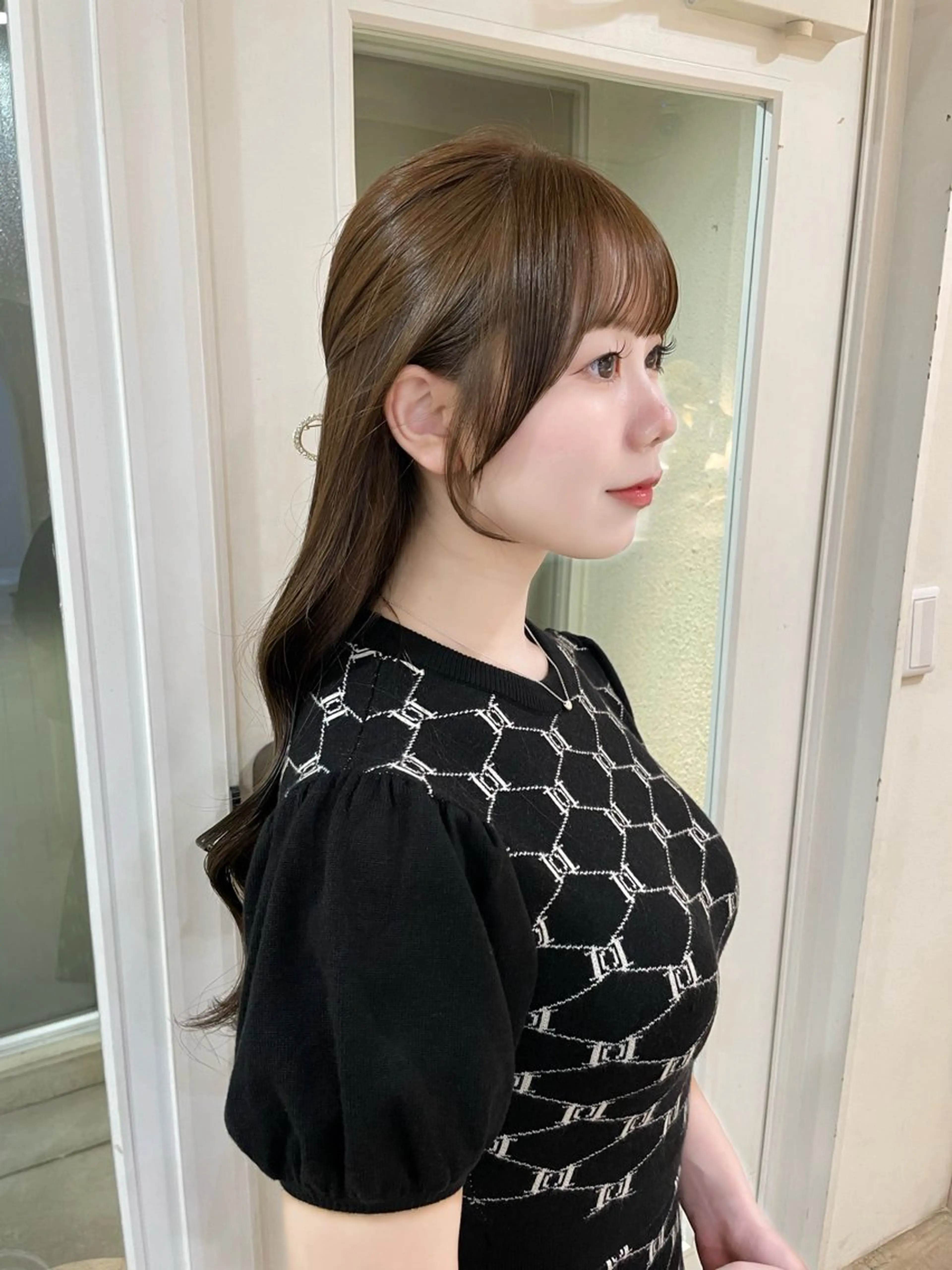 ロング 顔周りカット 🍑韓国girly Saaya🍑🪄のヘアスタイル