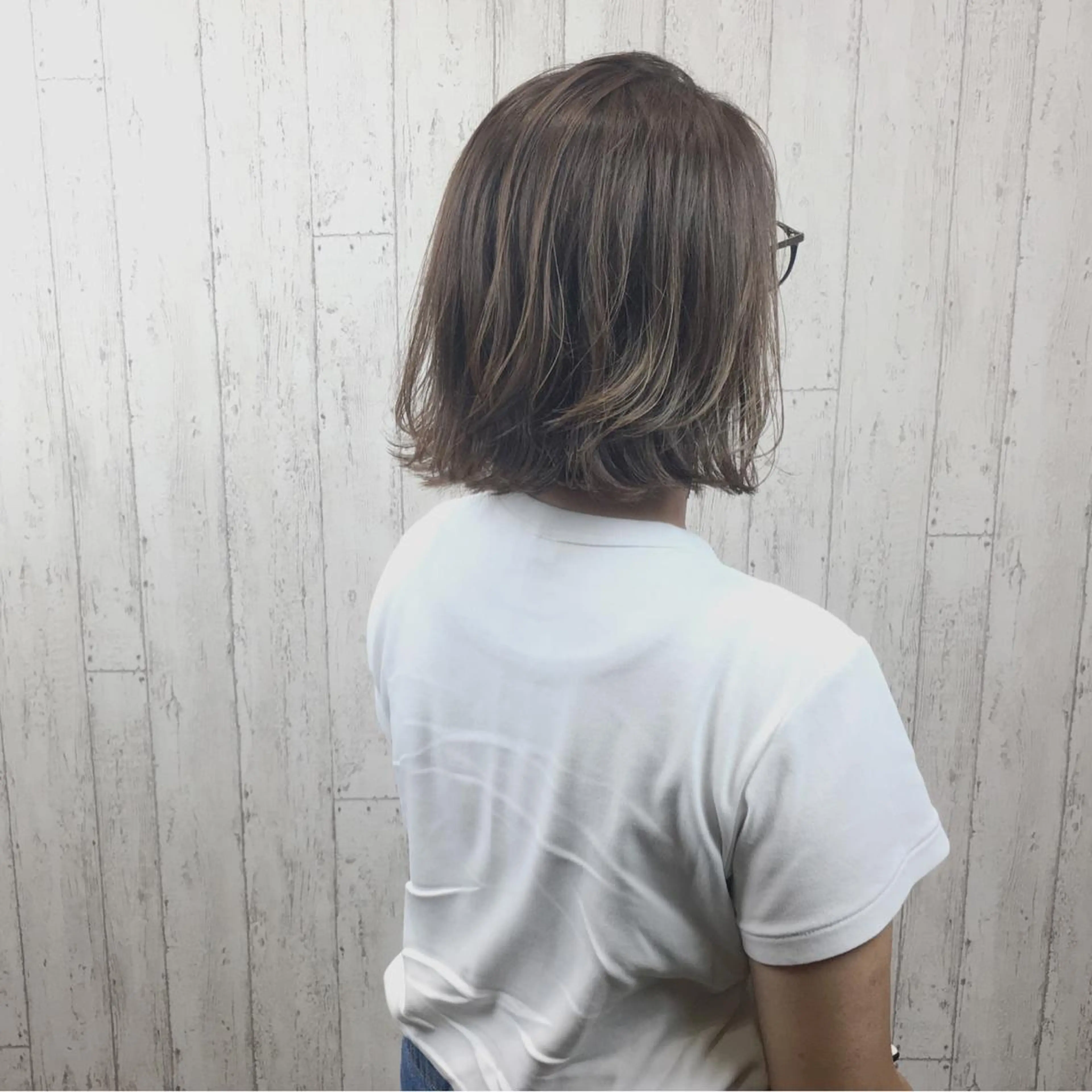 ミディアム カラー カット ヘアカラー カット／メンズカット 藤田麻衣のヘアスタイル