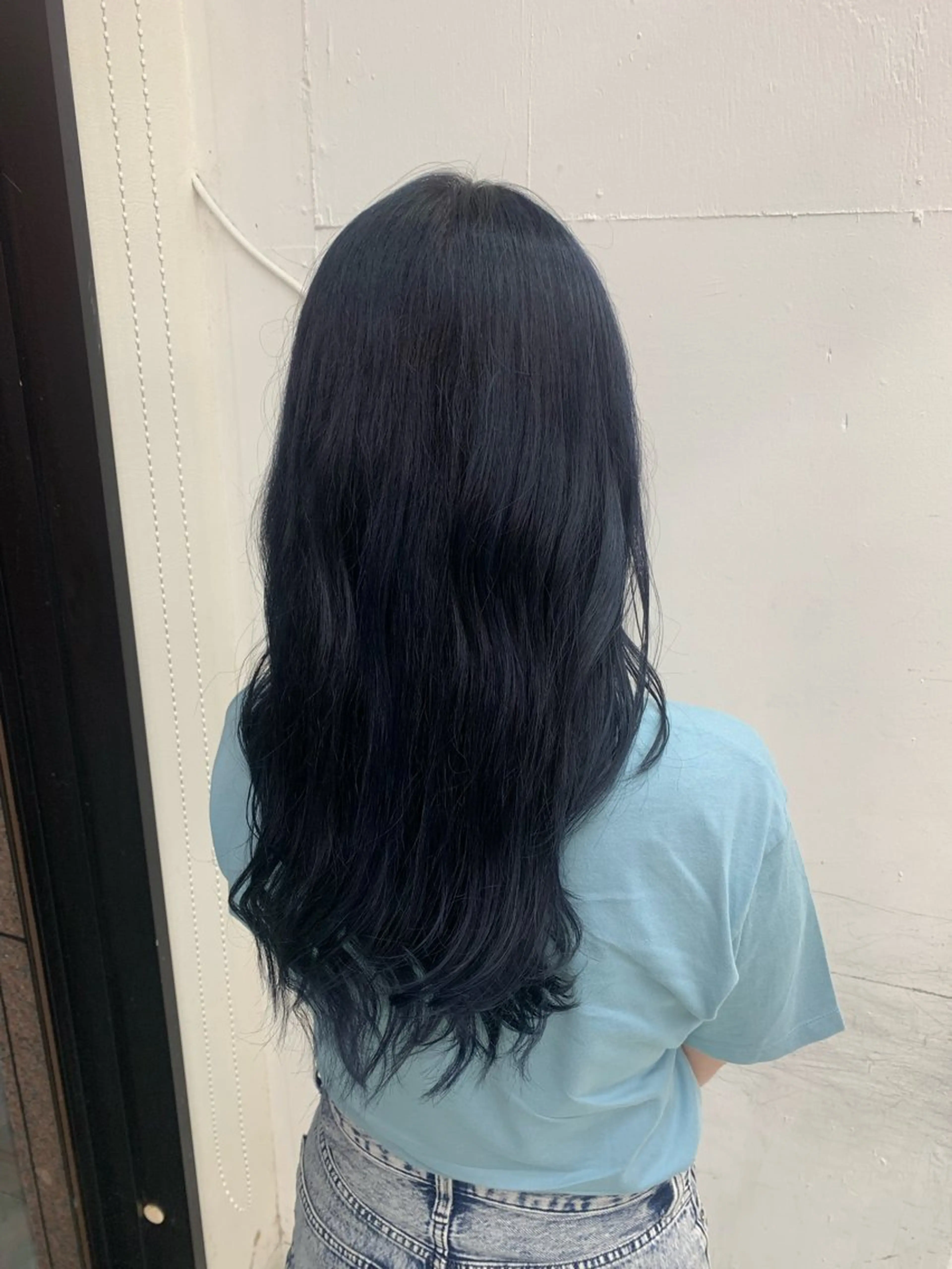 ロング カラー ブリーチ ブルーカラー ネイビーカラー ヘアカラー トリートメント WILL西宮店所属・WILL西宮野崎琴水 /透明感カラーのヘアスタイル