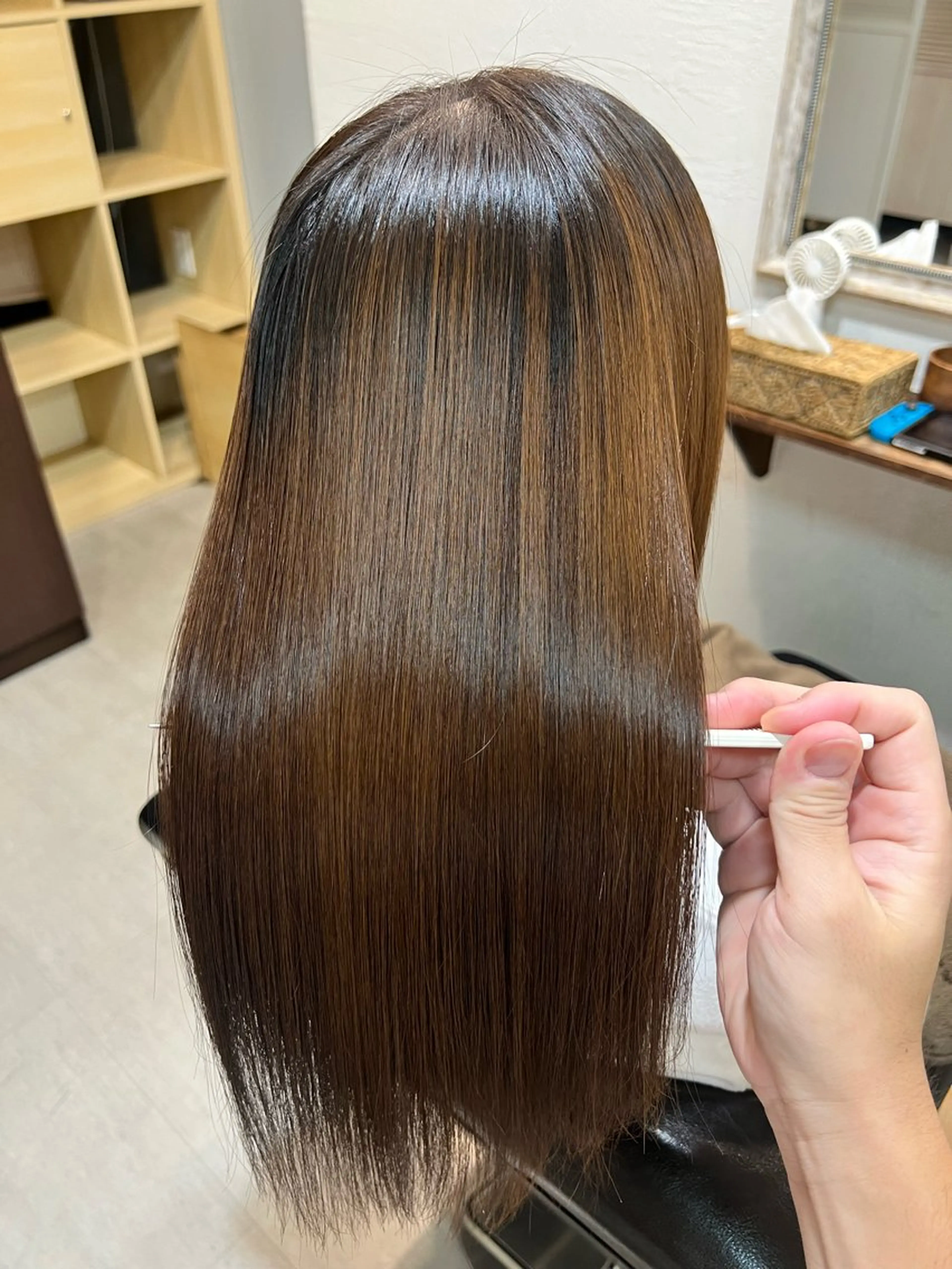 ロング 縮毛矯正 カット 縮毛矯正 トリートメント Belliy 鈴木章司のヘアスタイル