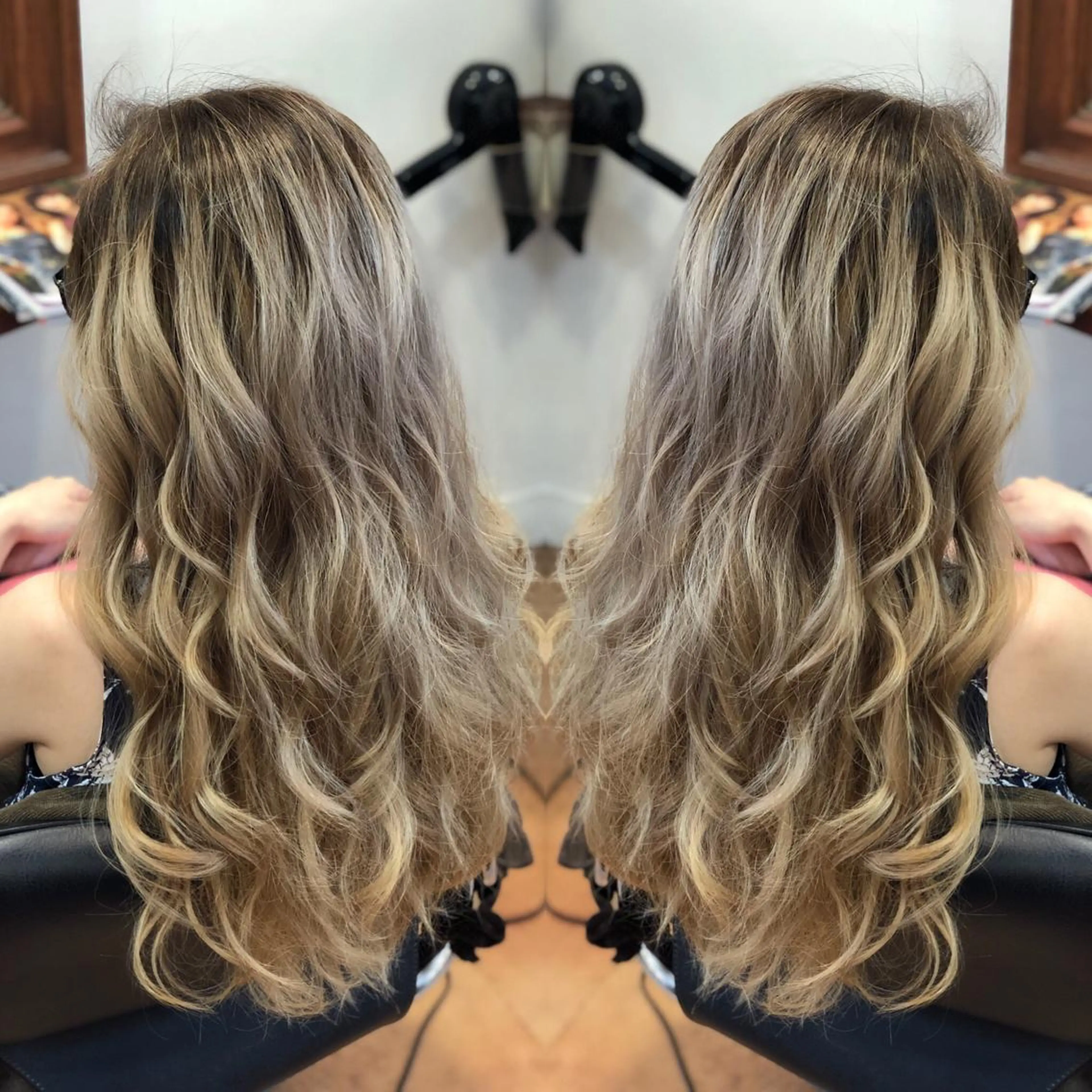 ロング ヘアカラー トリートメント LOCO Ko-kiのヘアスタイル
