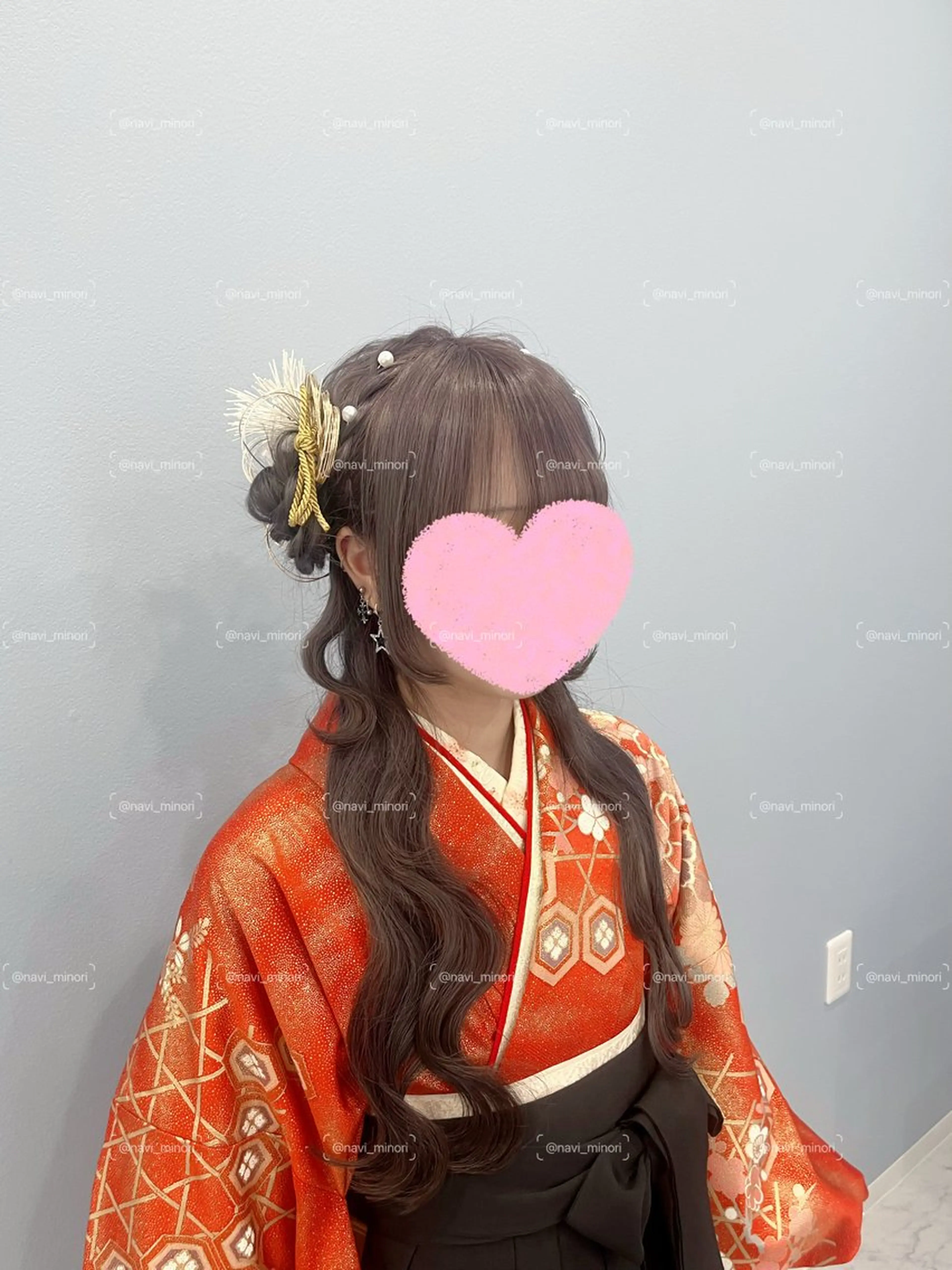 ロング ヘアアレンジ ヘアセット navi minoriのヘアスタイル