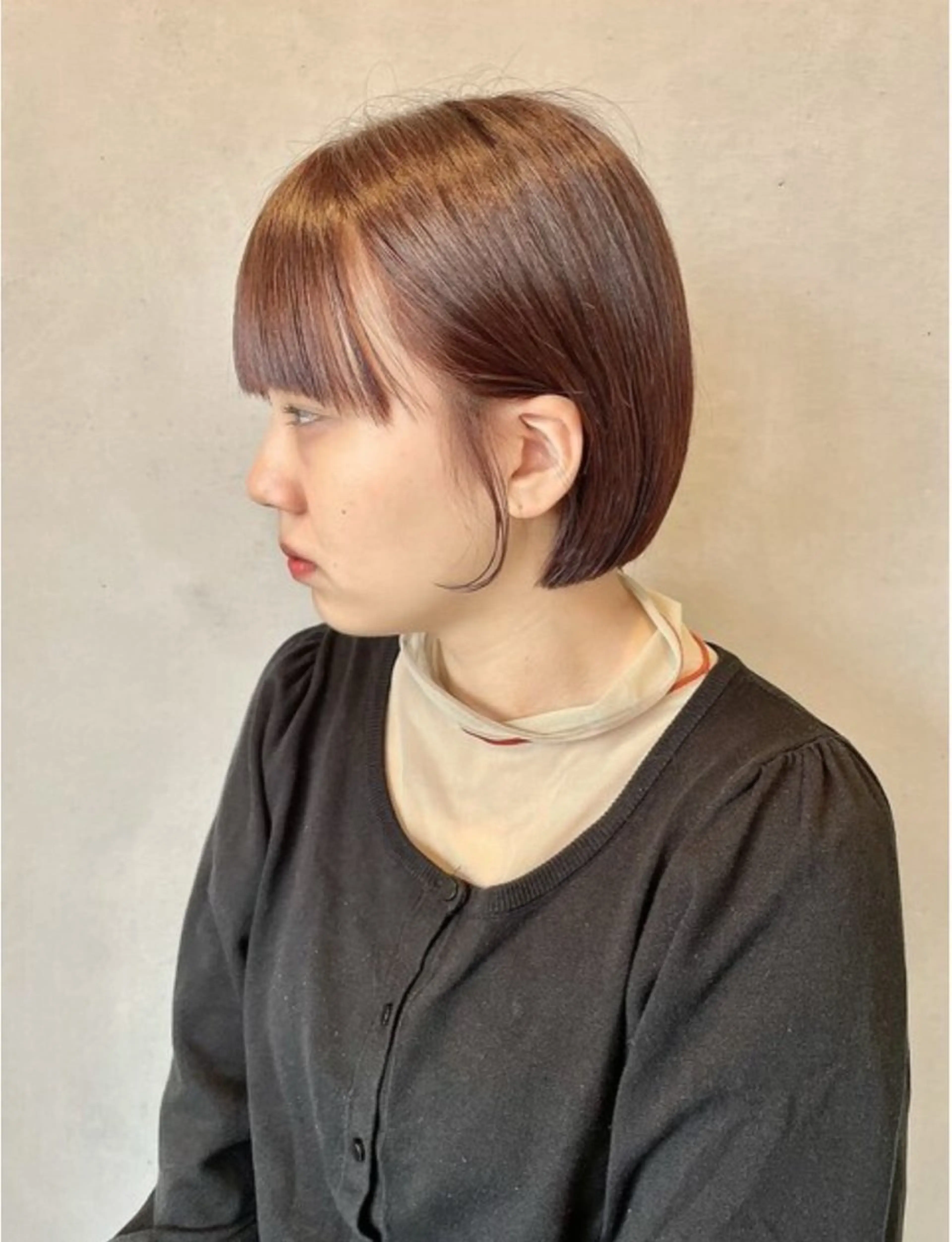 ミディアム 小山 水綺のヘアスタイル