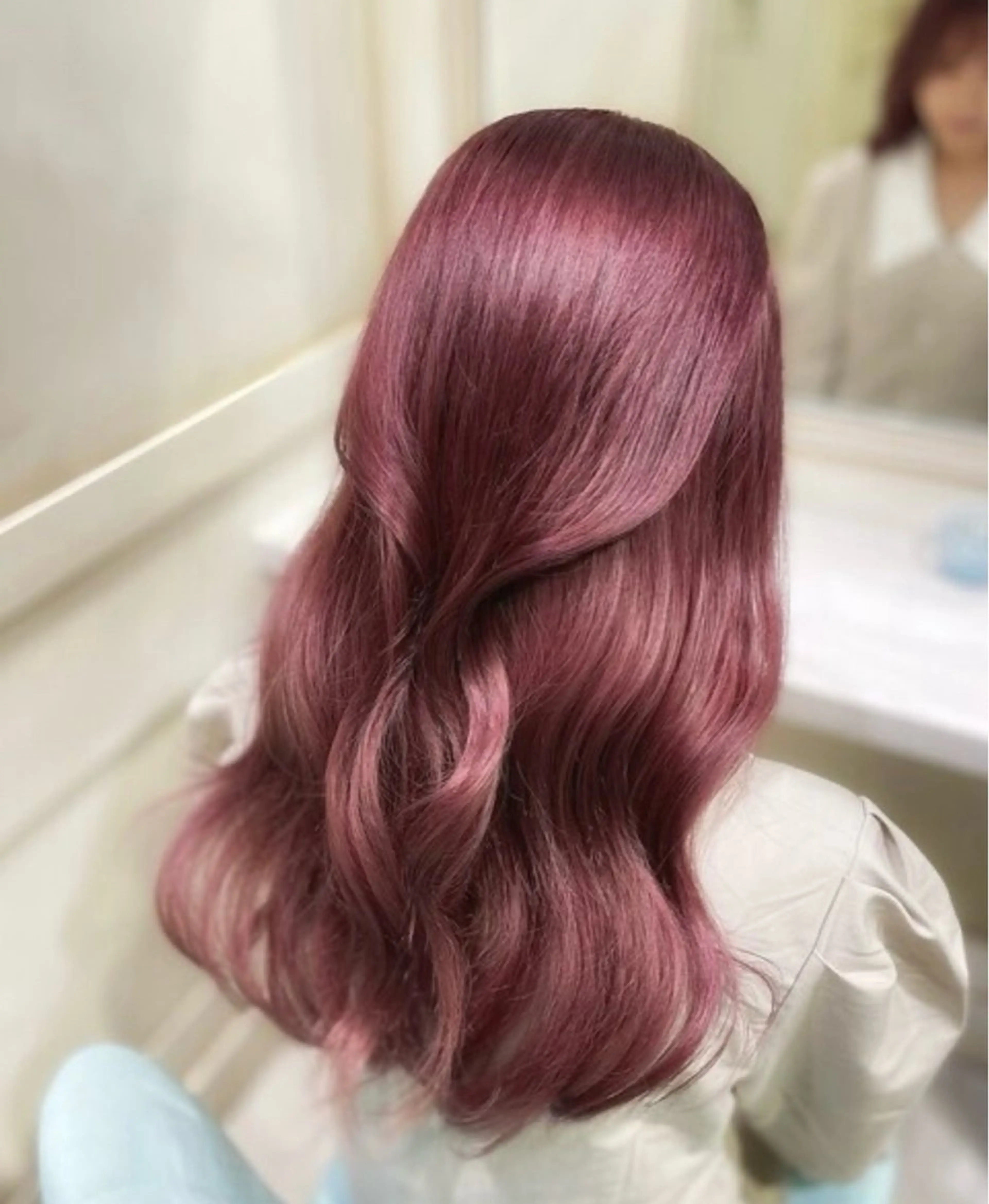 ロング カラー ブリーチ ピンクカラー ロング 🦋ブリーチカラー/ 専門Aya💖のヘアスタイル