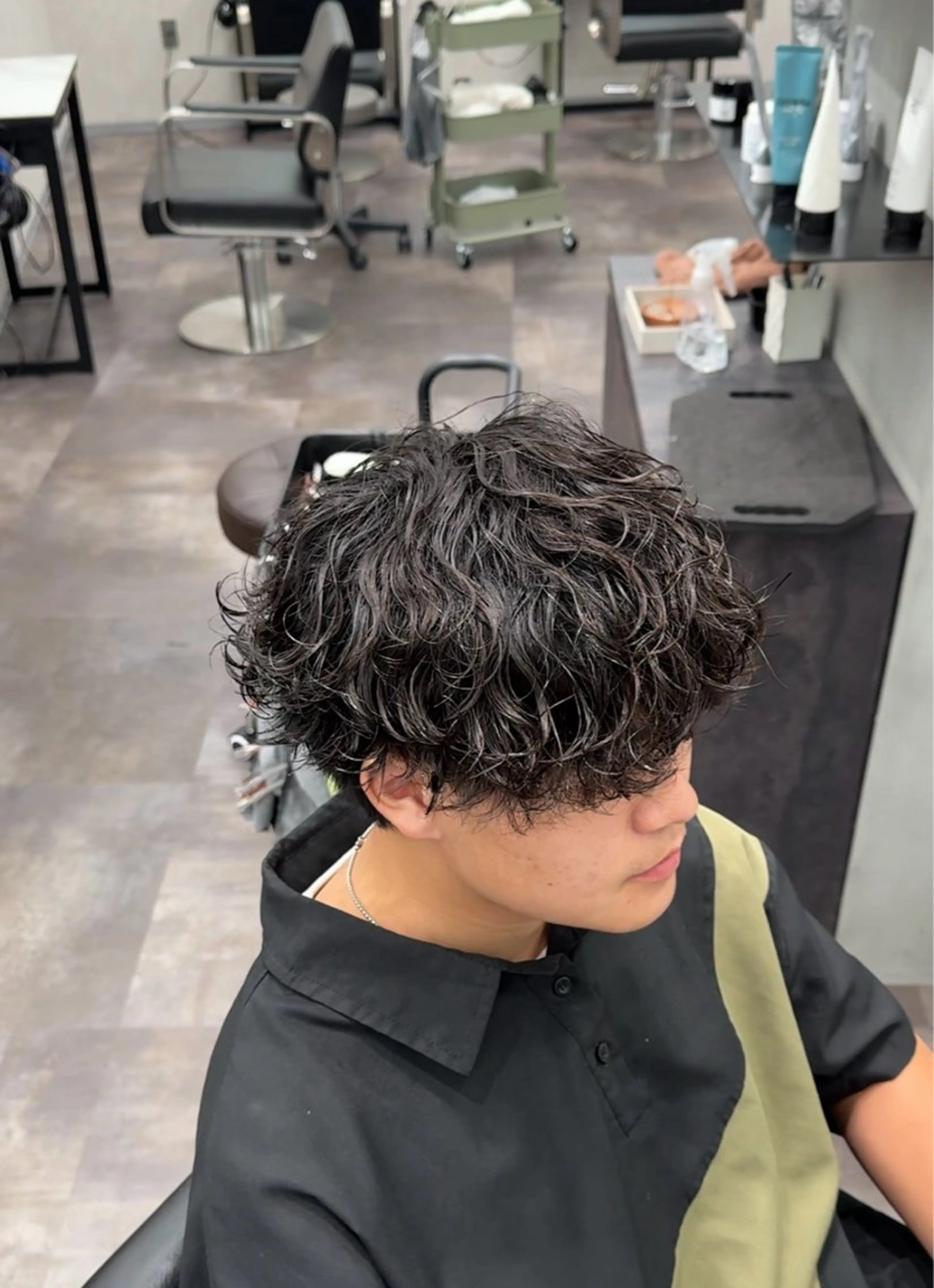 カット＋波巻きパーマ🌀の写真