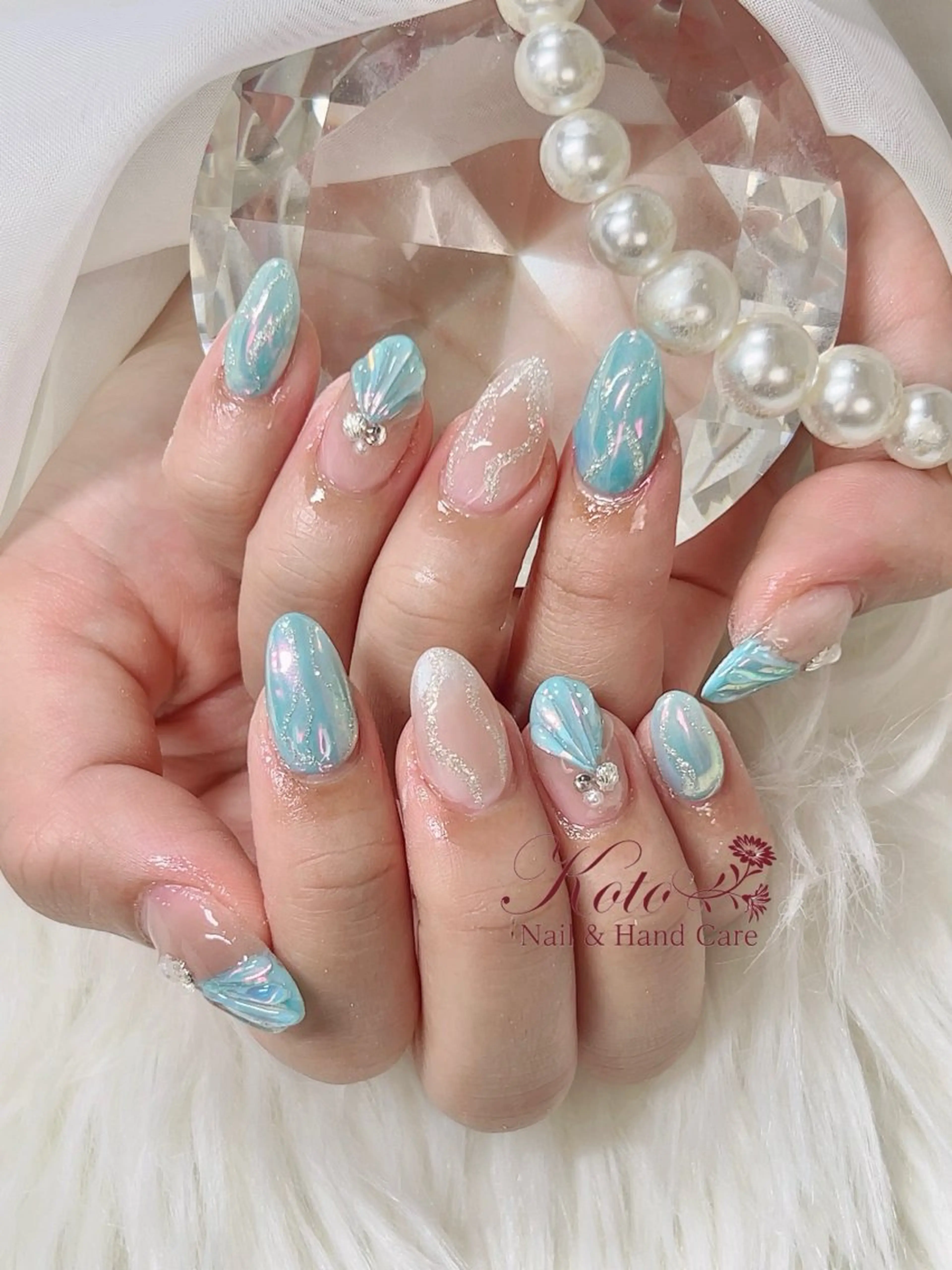 ネイル 長さ出し ジェルネイル 持ち込み ニュアンスネイル 赤色 ハンドネイル Nail Salon KOTOのネイルデザイン