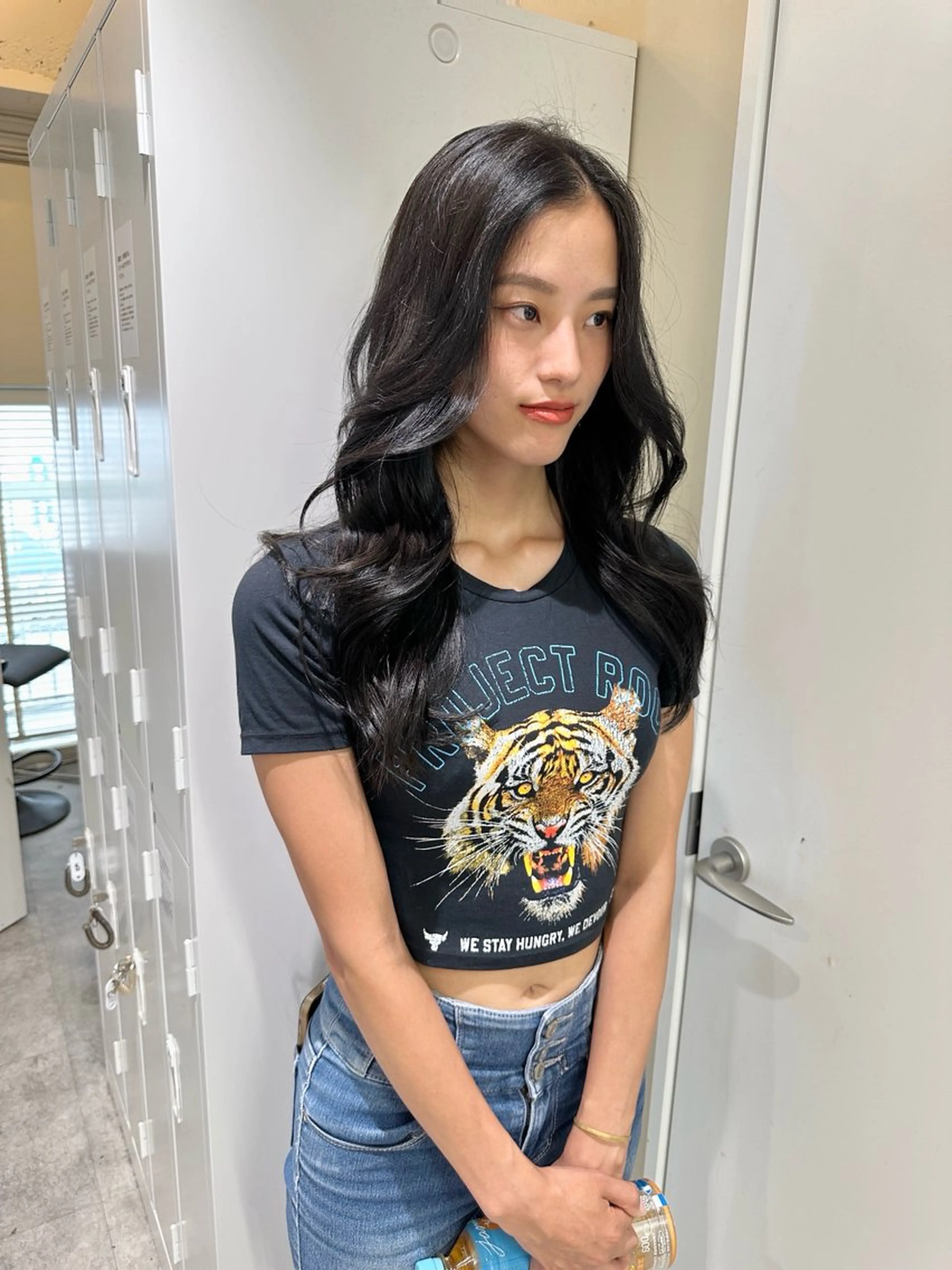 ロング カラー アディクシーカラー バレイヤージュ ブリーチ デザインカラー ダブルカラー カット ヘアカラー トリートメント レイヤーカット nude ヘア大和のヘアスタイル