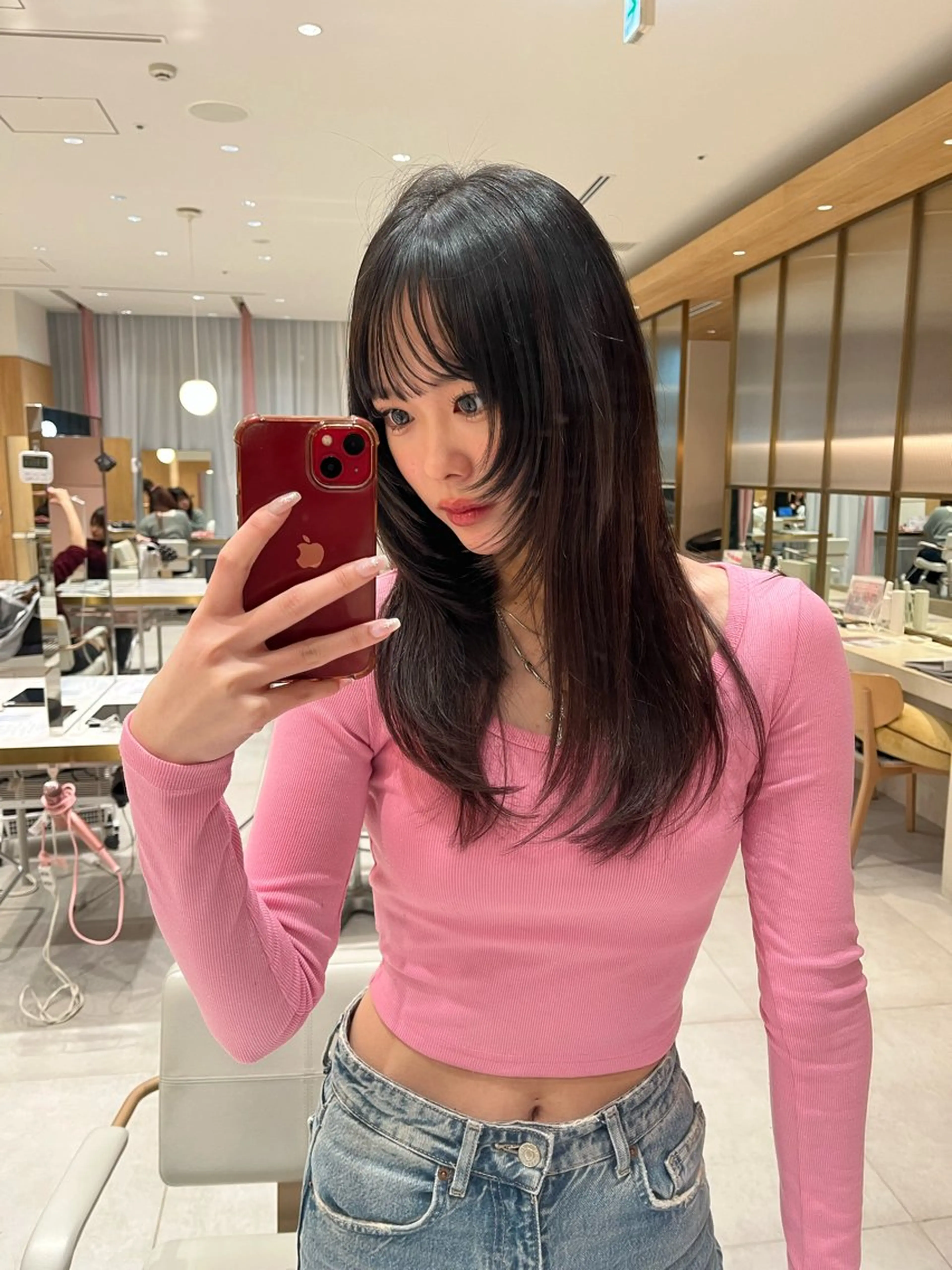 ロング 透明感カラー/似合わ せ前髪/柴田礼空のヘアスタイル