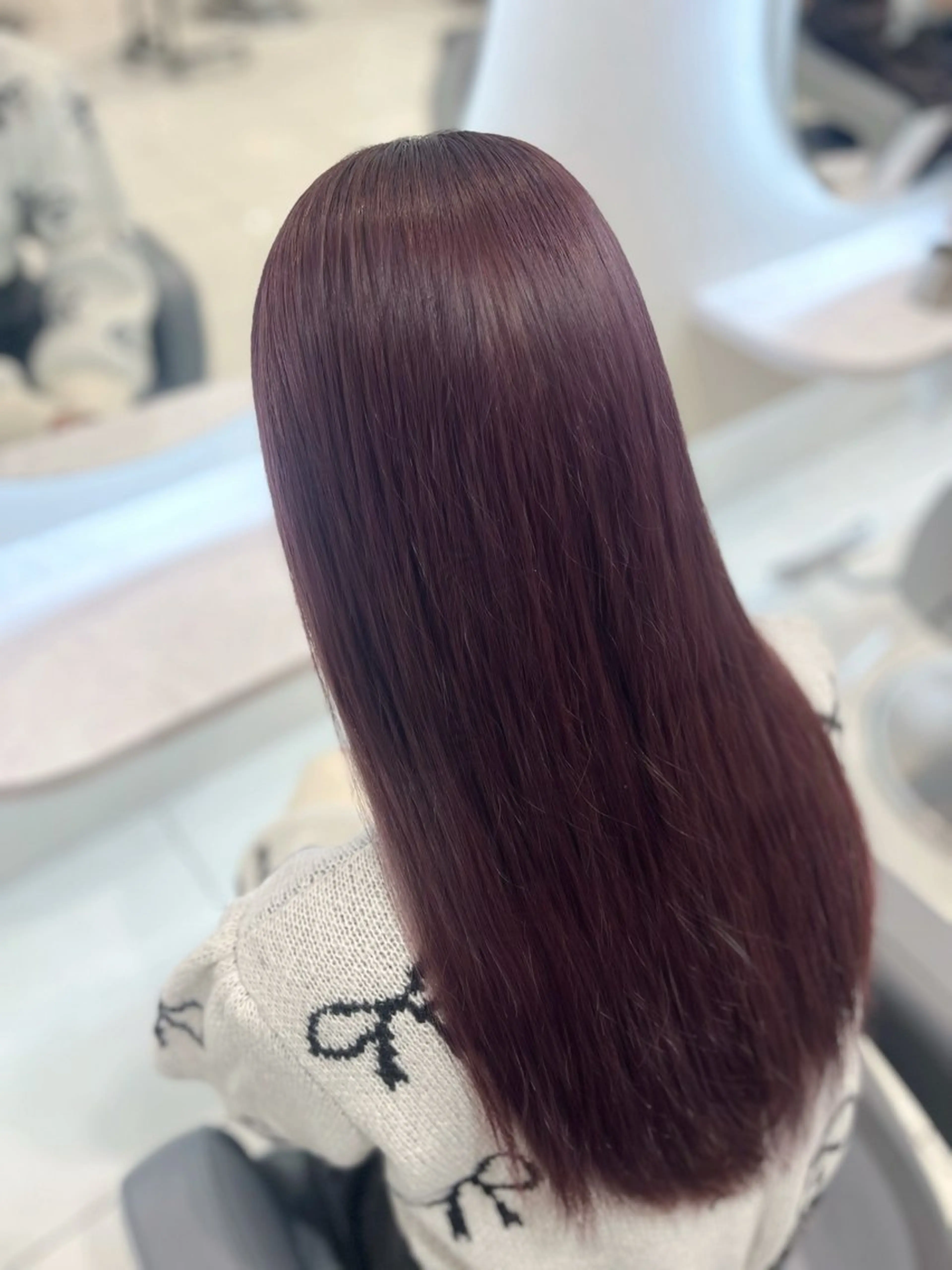 ロング カラー ラベンダーカラー ラベンダーピンク ピンクカラー 川上 春香のヘアスタイル