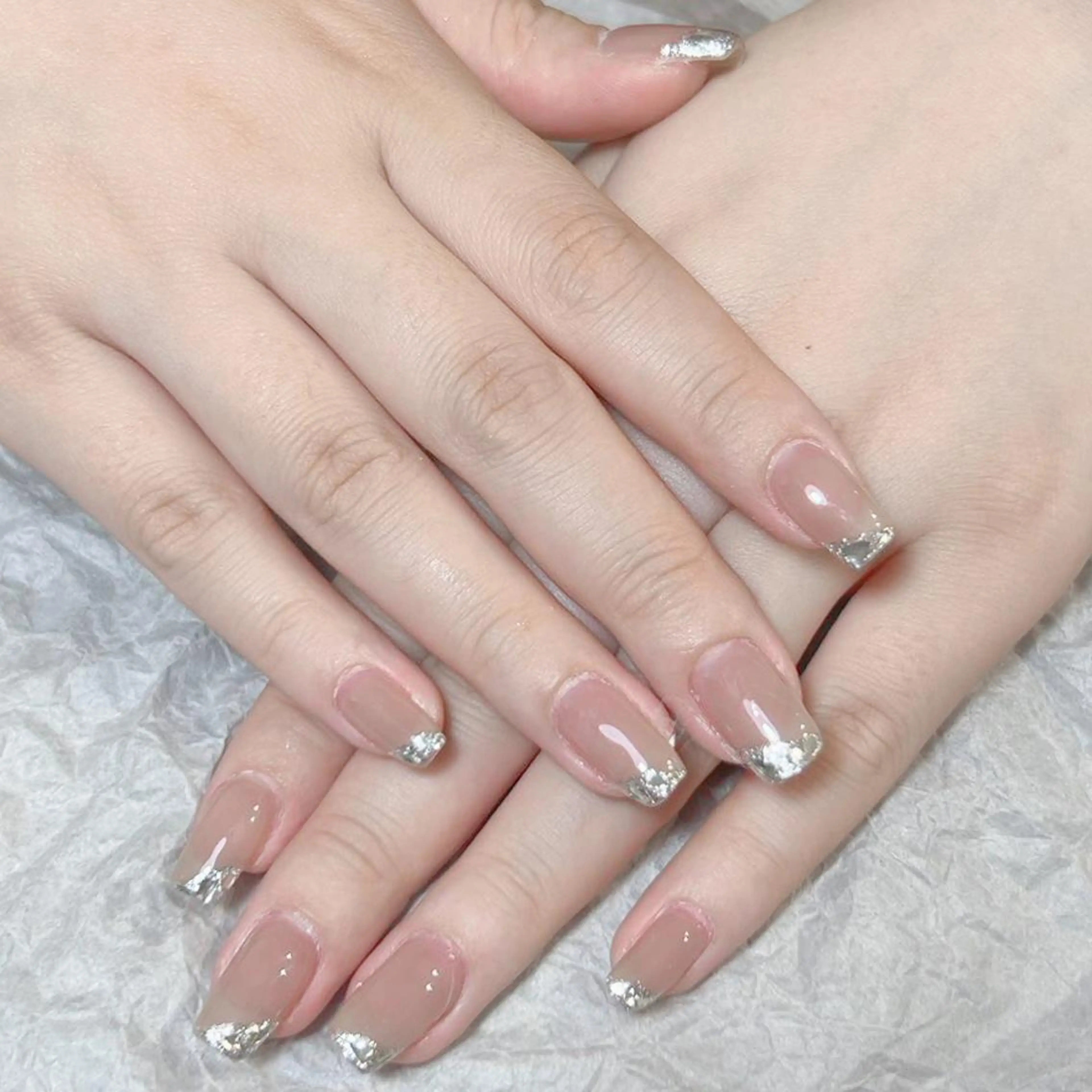 ネイル アートネイル オーロラネイル ガーリー キラキラネイル 韓国ネイル ハンドネイル Diamond NAIL✨のネイルデザイン