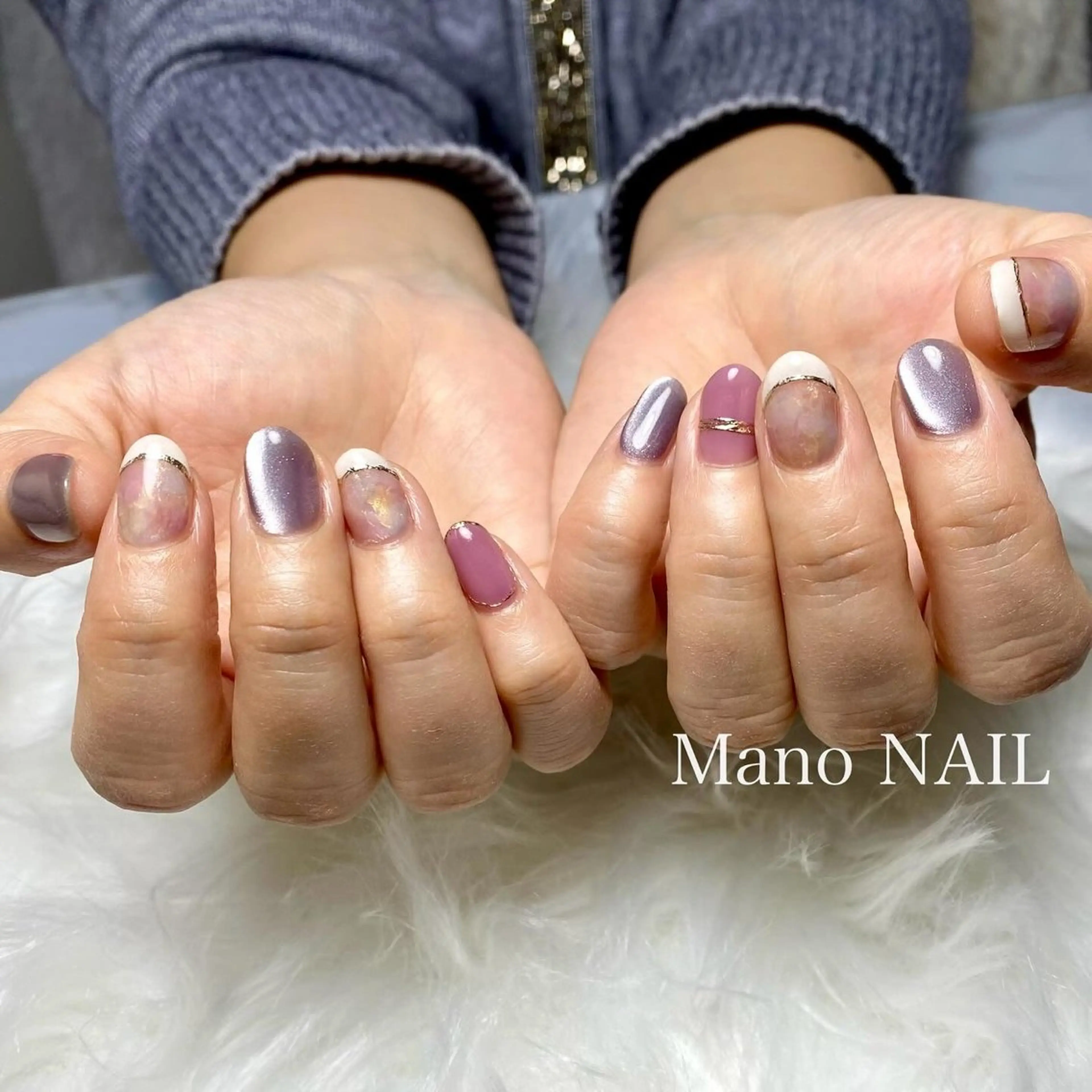 ネイル アートネイル 春ネイル ハンドネイル Mano NAILのネイルデザイン
