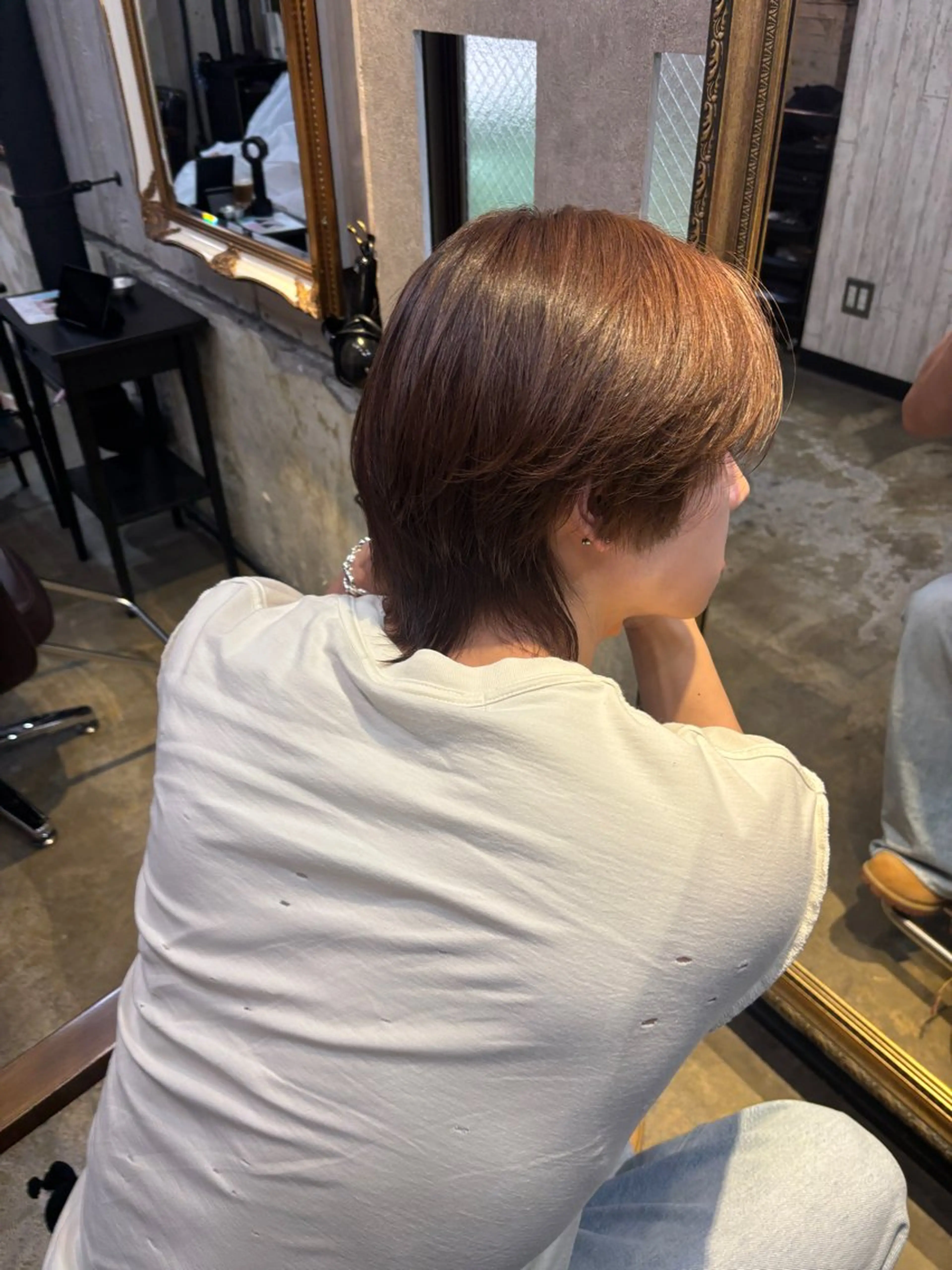 ショート カラー メンズ ヘアカラー トリートメント チフミ【下北沢🪐 艶カラー🫧】のヘアスタイル
