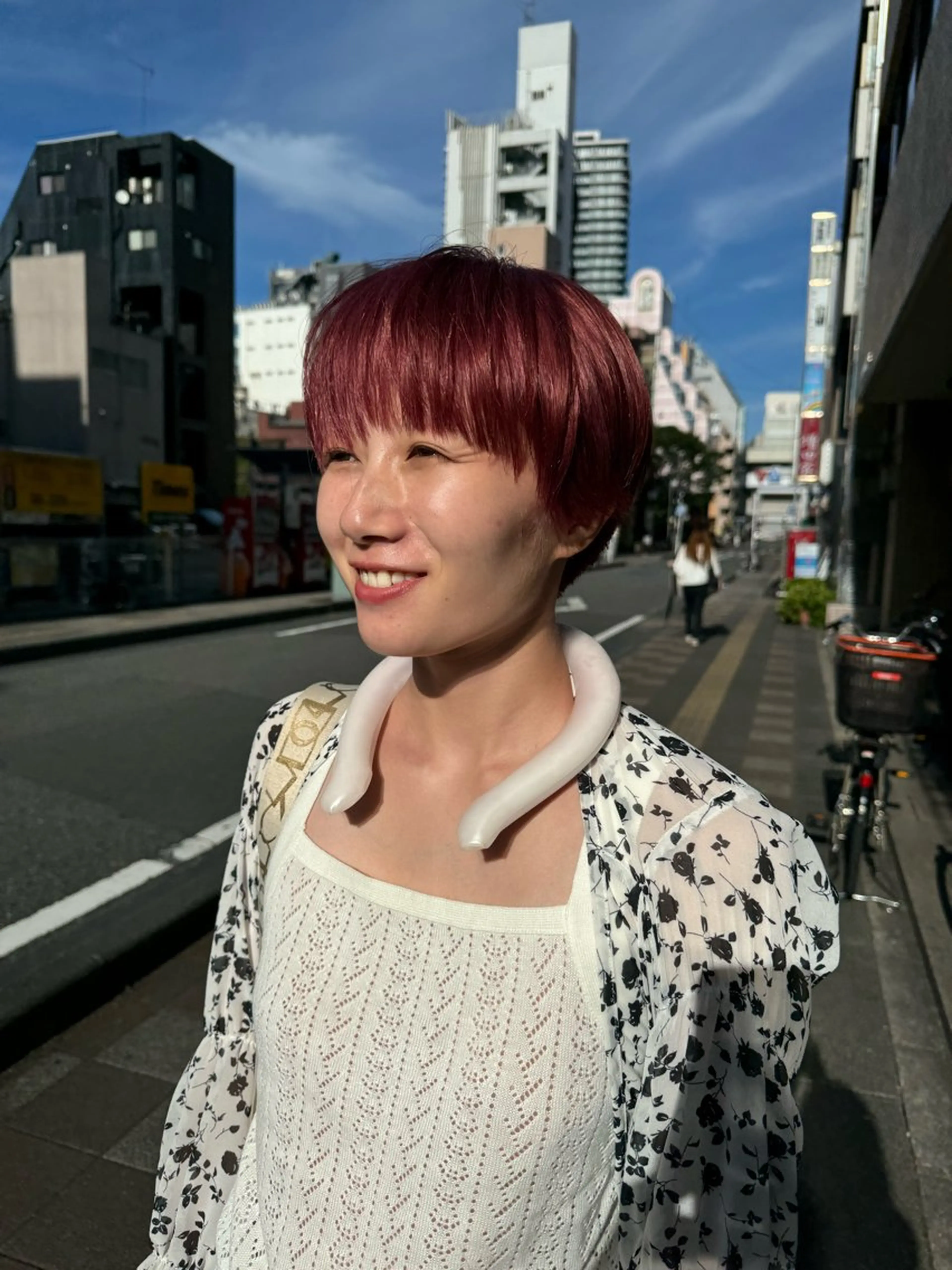 ショート カット ヘアカラー トリートメント 米元 春奈のヘアスタイル