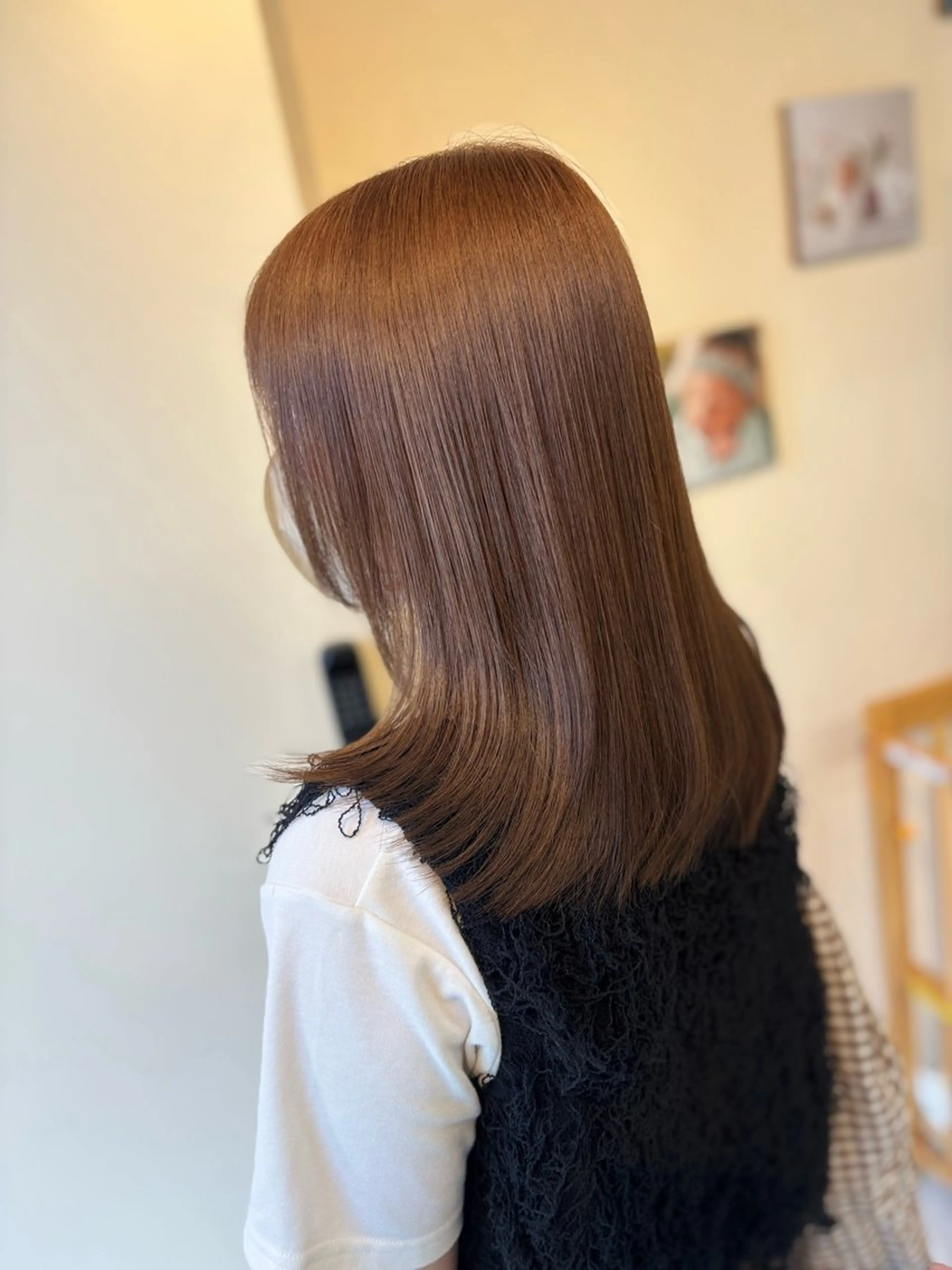 セミロング カラー 透明感カラー 髪質改善 トリートメント カット ヘアカラー トリートメント Ido.Ally所属・髪質改善特化 KAZUTOのヘアスタイル