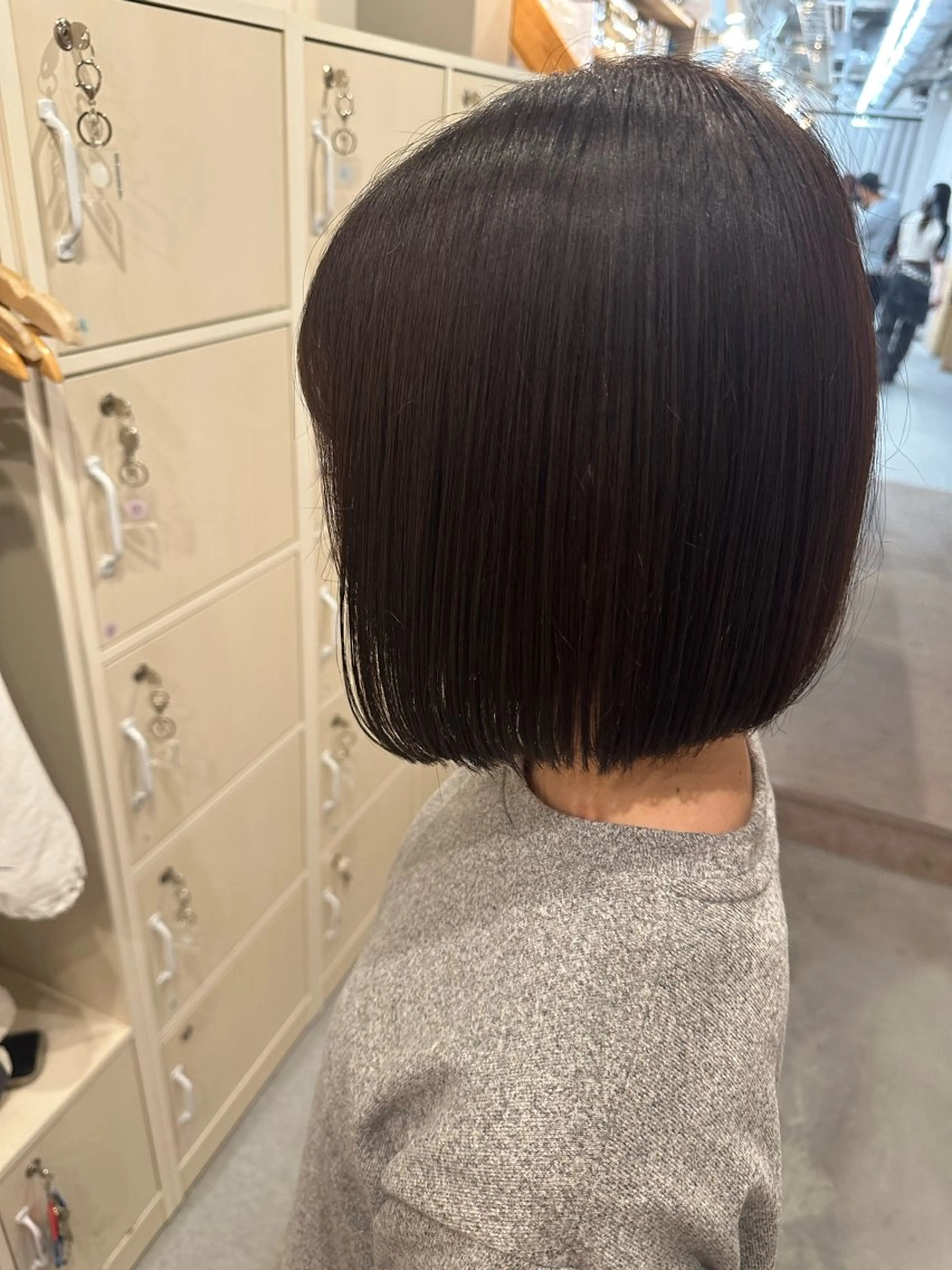 ショート 切りっぱなしボブ ボブ 松本 莉央のヘアスタイル